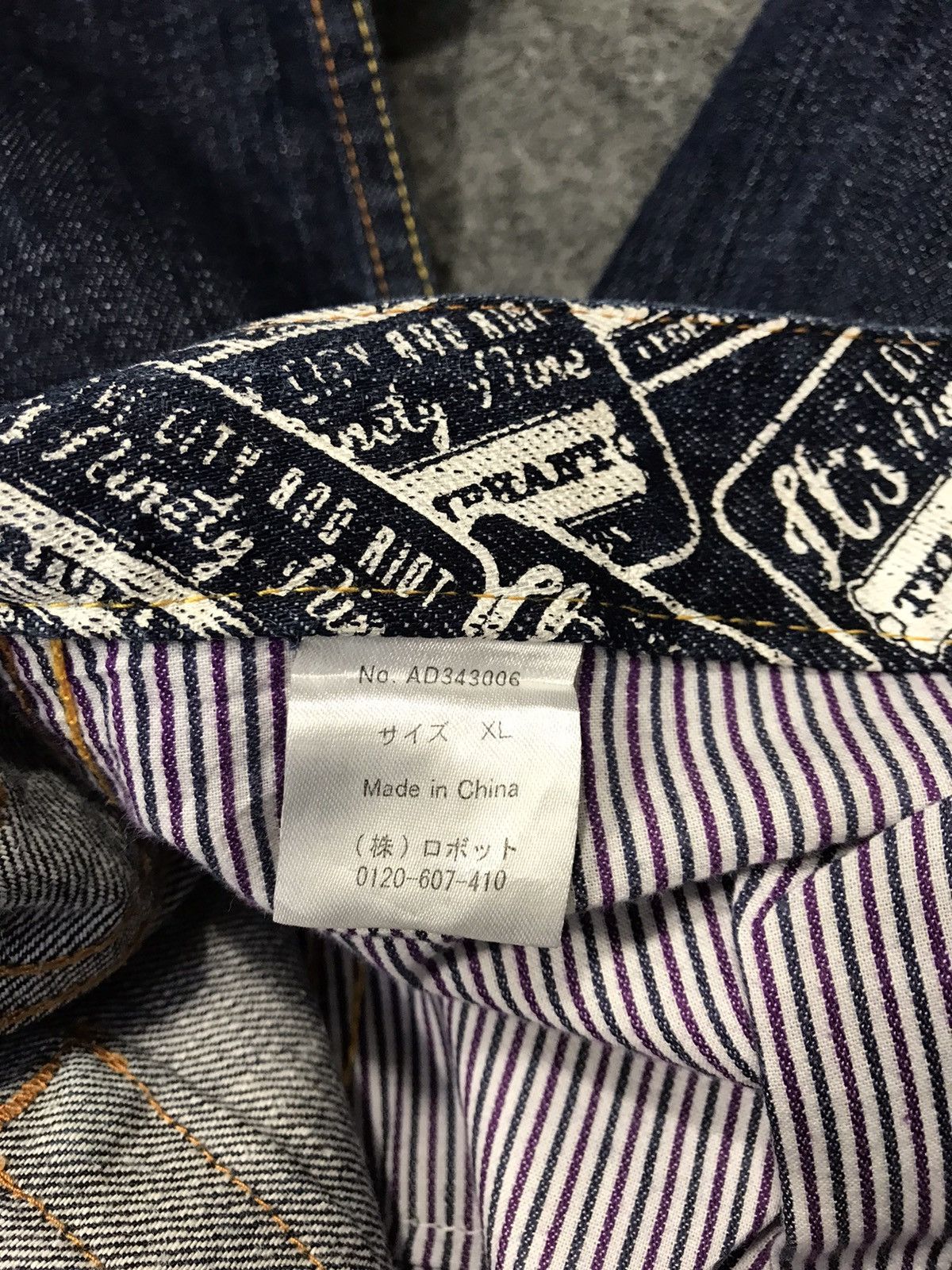 Japanese Brand ILL’s Just Infamous Indigo Denim Straight Cut Fits Size 36 Size US 36 / EU 52 - 10 Thumbnail