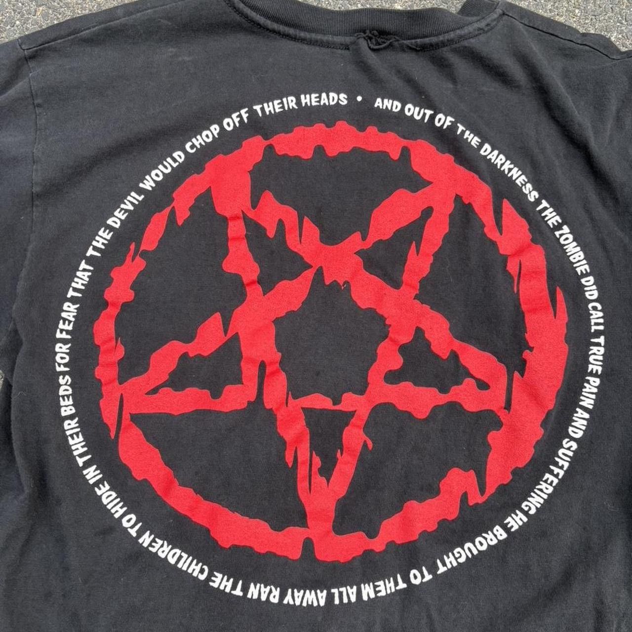 Anvil Vintage Rob Zombie Hellbilly Pentagram 1998 promo Size US L / EU 52-54 / 3 - 4 Thumbnail