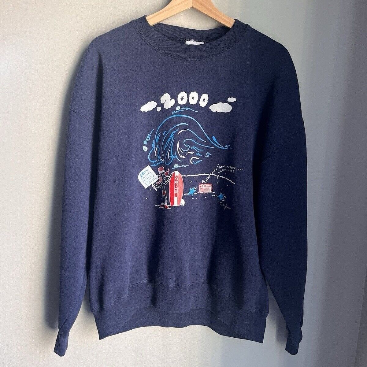 Jerzees VINTAGE JERZEES WINTER JUBILEE CHRISTMAS NAVY CREWNECK 90S Size US XL / EU 56 / 4 - 1 Thumbnail