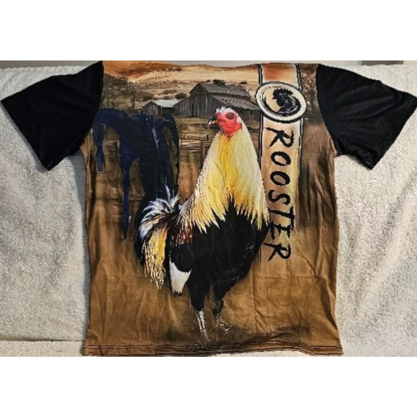 Vintage VINTAGE ROOSTER FARM BIRD ANIMAL COUNTRY OUTDOOR T-SHIRT Size US M / EU 48-50 / 2 - 3 Thumbnail