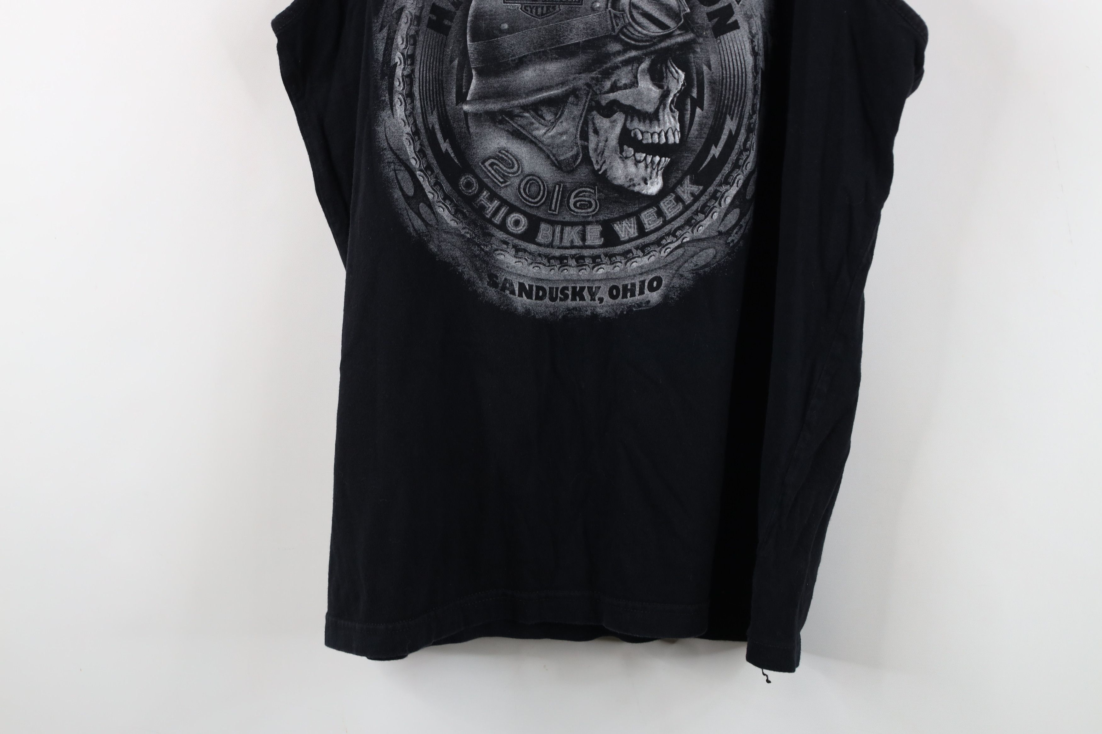 Harley Davidson Y2K Harley Davidson River Skull Skeleton Tank Top T-Shirt Size US L / EU 52-54 / 3 - 3 Thumbnail