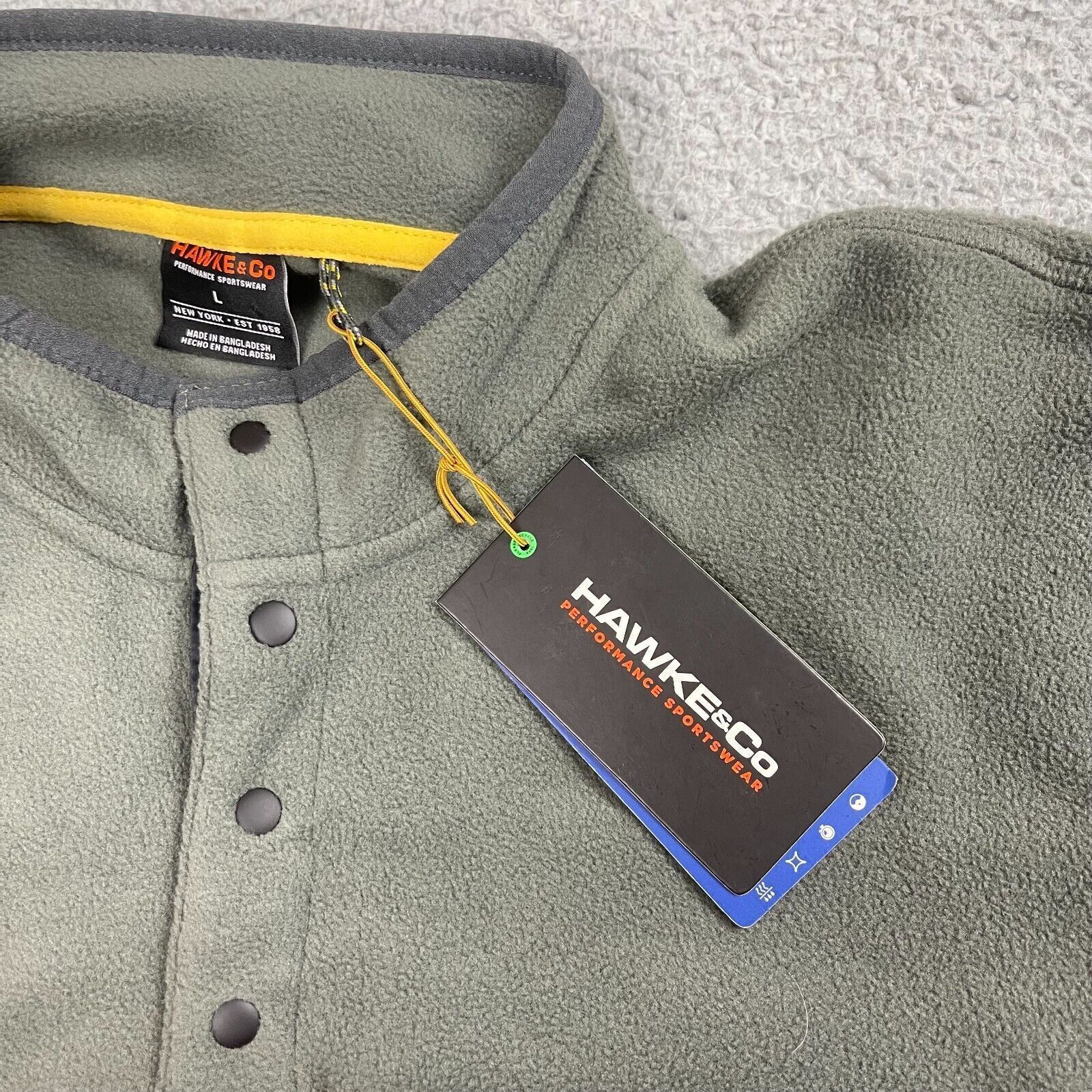 Hawke & Co Hawke & Co Performance FLEECE Henley Sweatshirt NWT Size US L / EU 52-54 / 3 - 2 Thumbnail