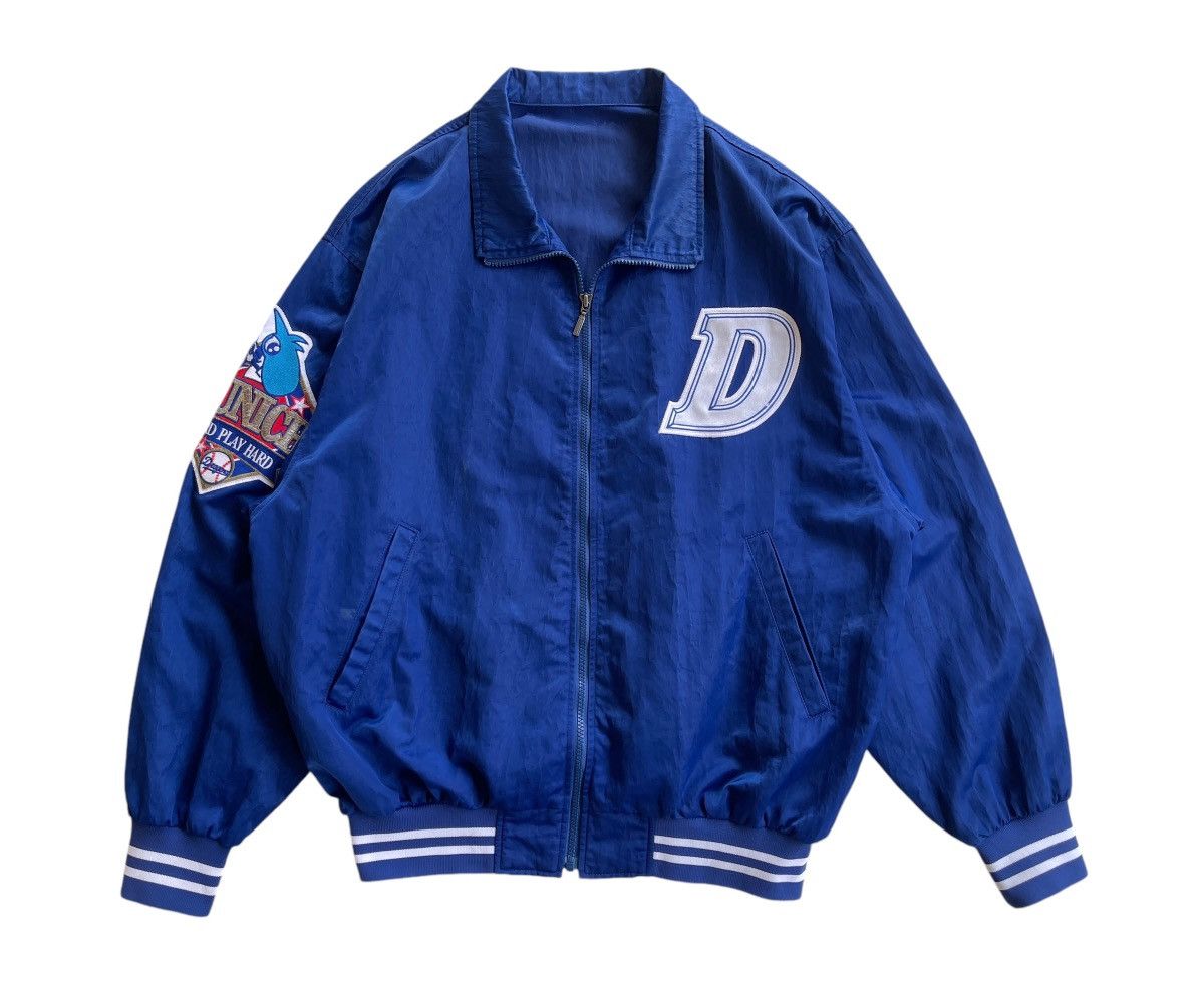 Vintage 90s Descente Chunichi Dragon Nylon Bomber Jacket Size US XL / EU 56 / 4 - 2 Thumbnail