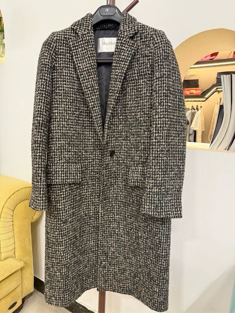 Max Mara Max Mara Wool alpaca mohair blend suit collar houndstooth Size M / US 6-8 / IT 42-44 - 1 Thumbnail