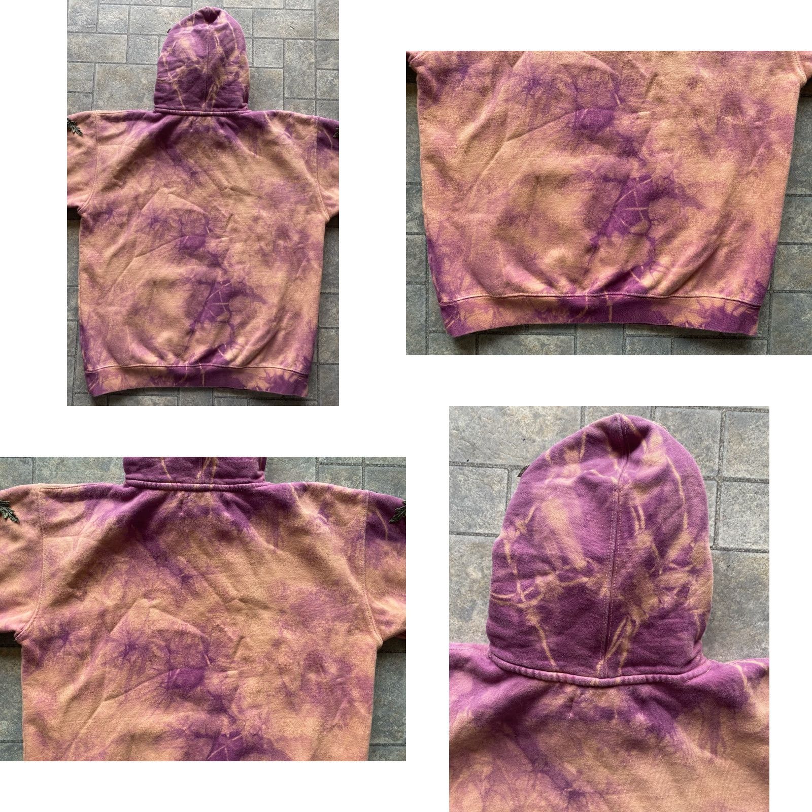 Vintage Civil Regime Hoodie Men M Sweatshirt Embroidery Flower Pink Pullover Size US M / EU 48-50 / 2 - 11 Thumbnail