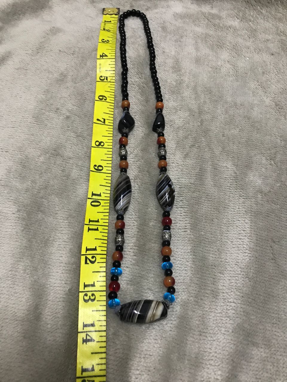 Japanese Brand Ocean Jasper & Black Onyx Stones Women Necklace Size ONE SIZE - 4 Thumbnail