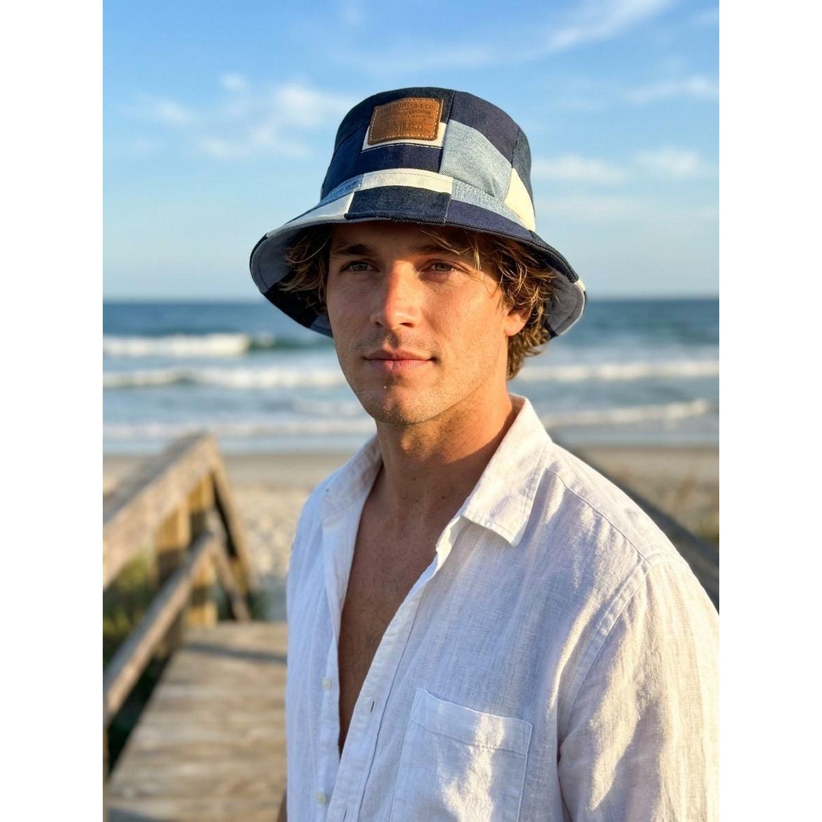 Other Upcycled Denim Patchwork Bucket Hat | Can't Top That Hat Co. Size ONE SIZE - 1 Thumbnail