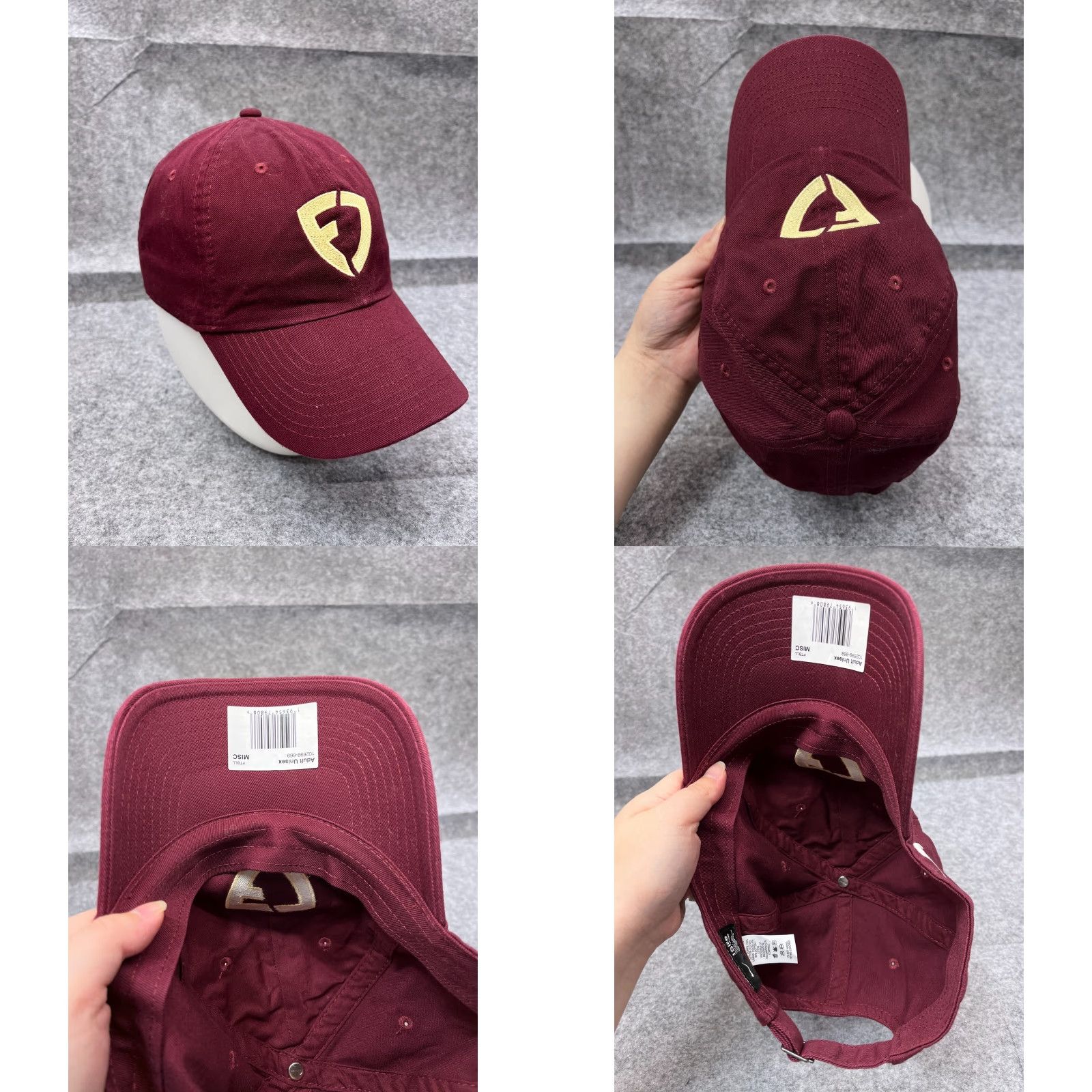 Nike Nike Heritage86 Hat Cap Strap Back Adult One Size Burgandy Red Cotton Twill Baseball Cap Mens Vintage? No. Size ONE SIZE - 8 Thumbnail