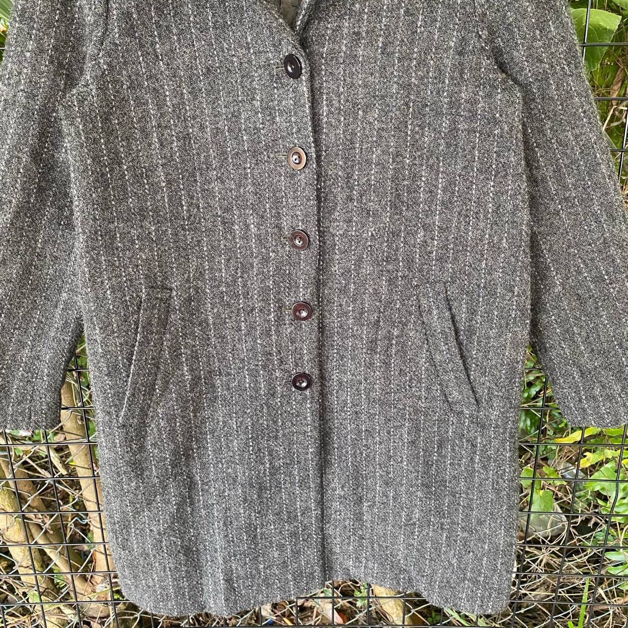 Harris Tweed Steals🔥Vtg Harris Tweed Habd Woven Pure Wool Long Coat Size L / US 10 / IT 46 - 3 Thumbnail