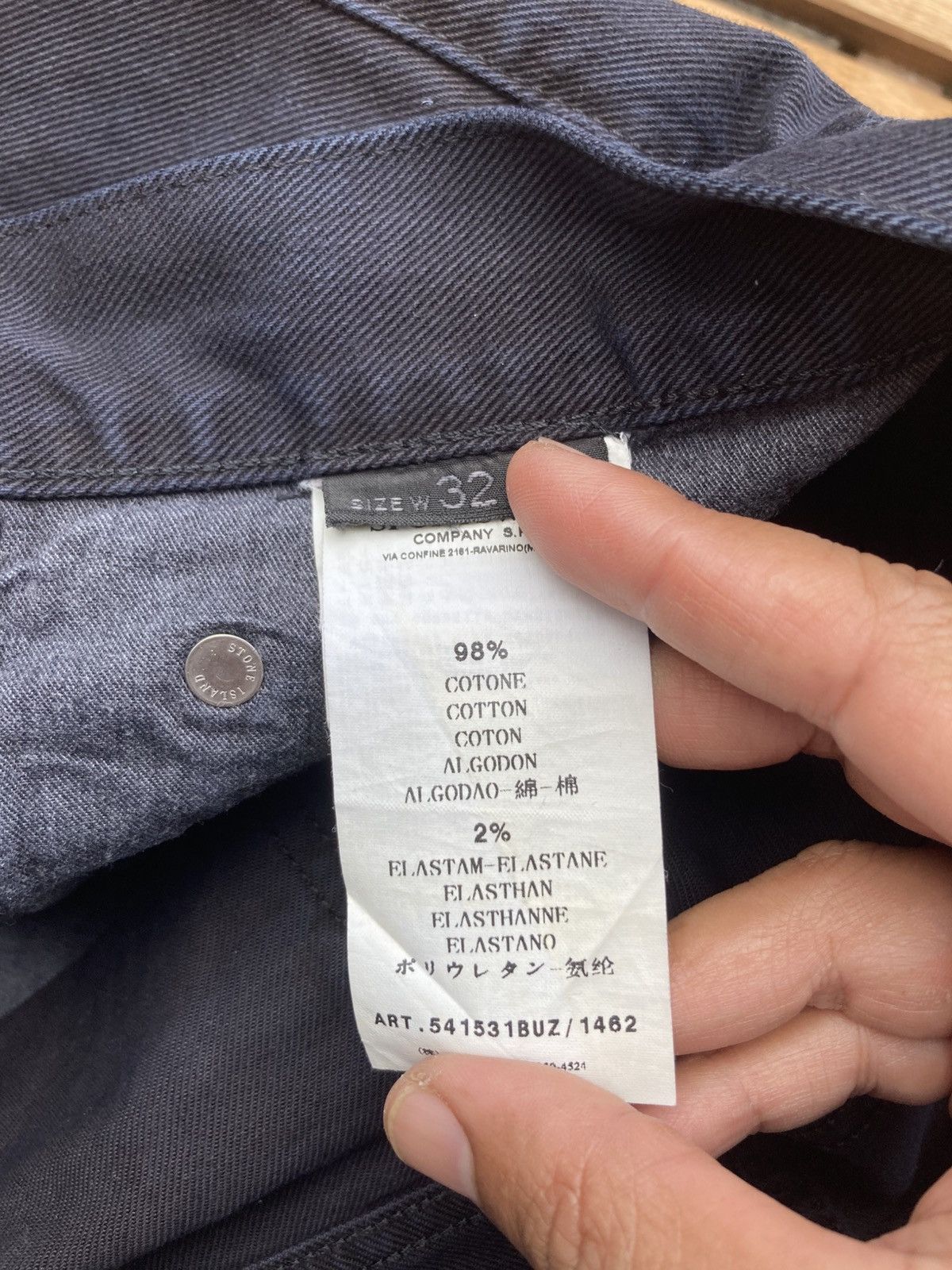 Massimo Osti Archive Stone Island Blue Black Casual Jeans Size US 32 / EU 48 - 5 Thumbnail