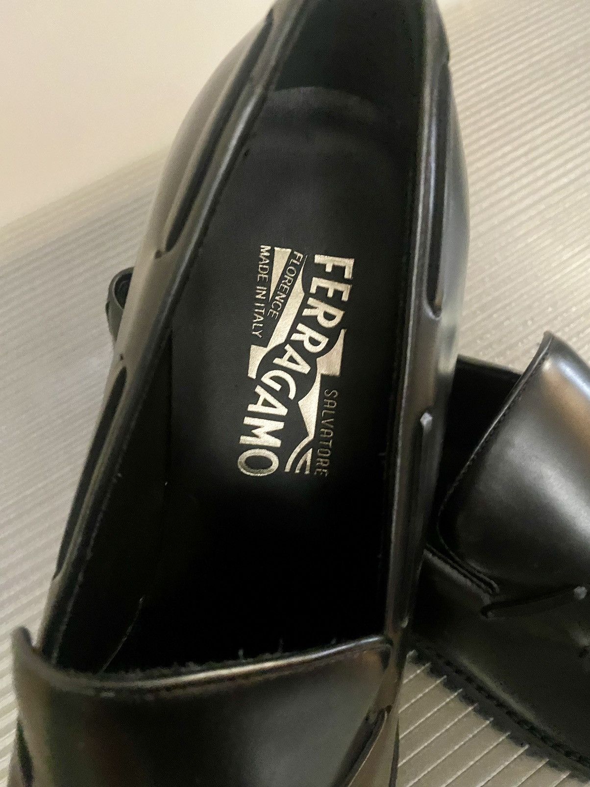 Salvatore Ferragamo Ferragamo 🇮🇹 black calf Sasha tassel loafer 10.5 EE NEW Size US 10.5 / EU 43-44 - 2 Thumbnail