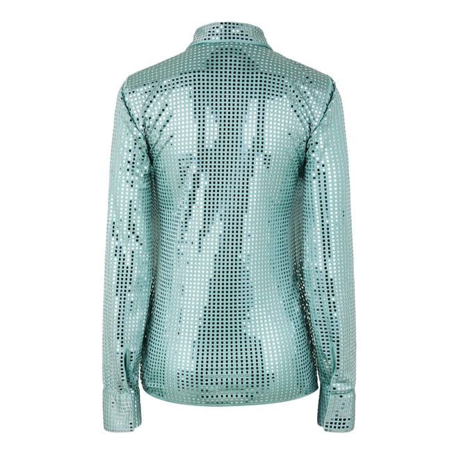 Bottega Veneta Bottega Veneta Regular Fit Long Sleeve Shirt in Blue Size M / US 6-8 / IT 42-44 - 2 Thumbnail