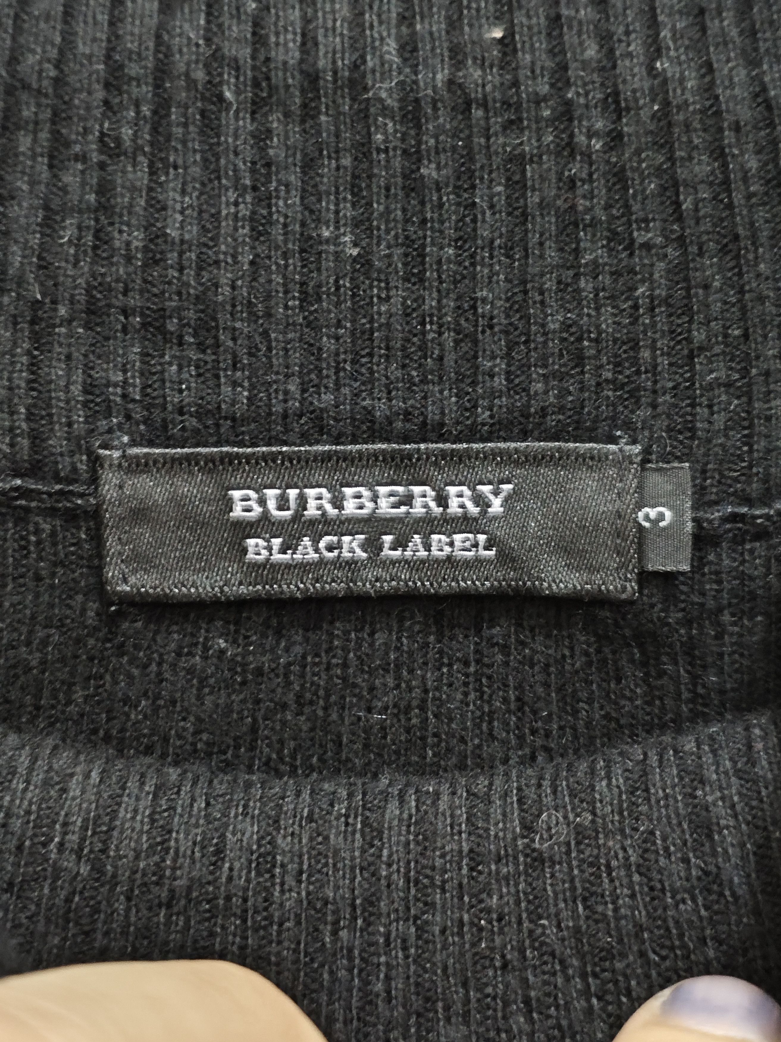 Burberry Burberry Black Label Black Turtleneck Mockneck Sweatshirt Size US L / EU 52-54 / 3 - 3 Thumbnail