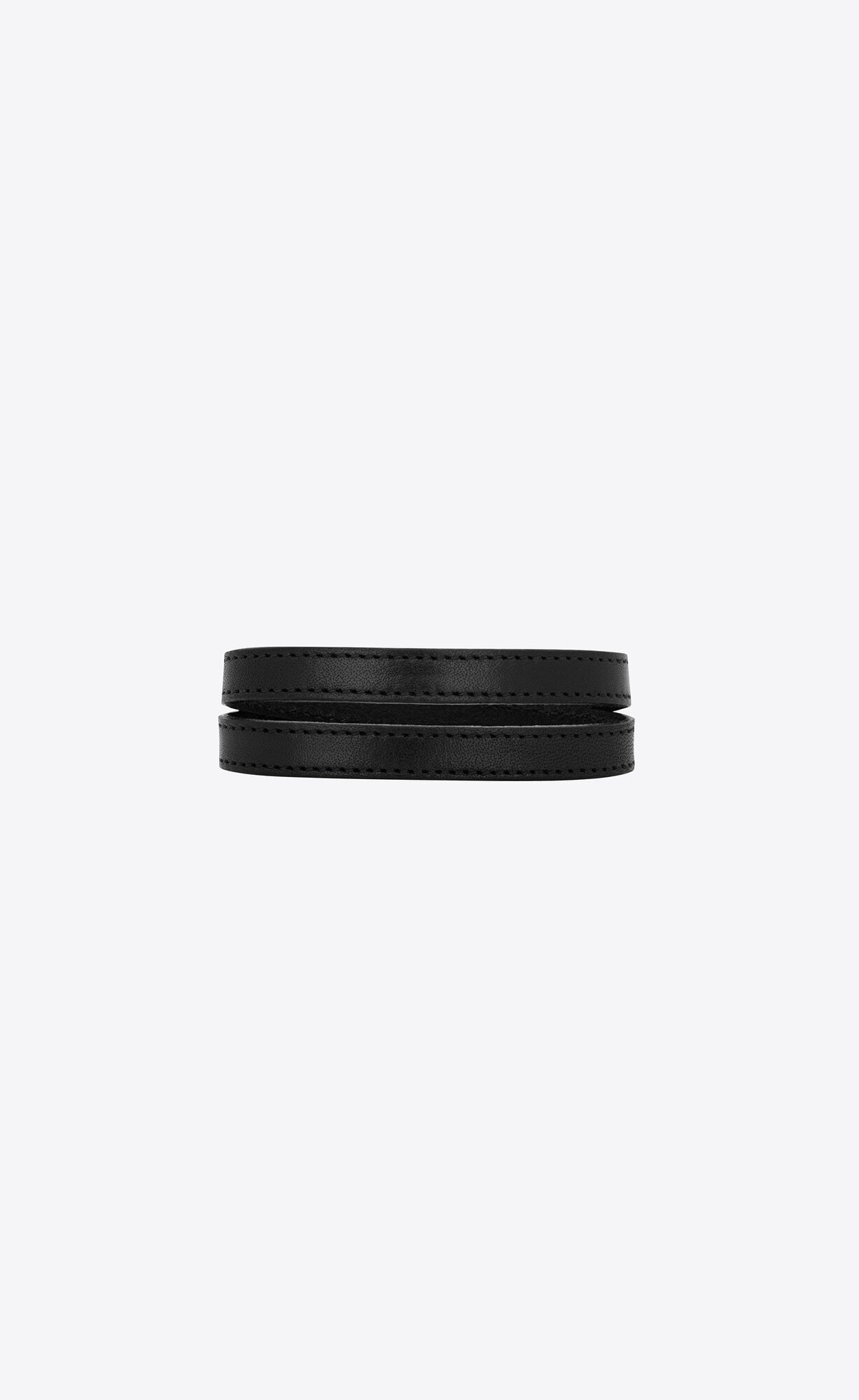 Saint Laurent Paris o1b1hav111124 Size: OS / Lucky Bone Double Bracelet in Black Size ONE SIZE - 2 Thumbnail
