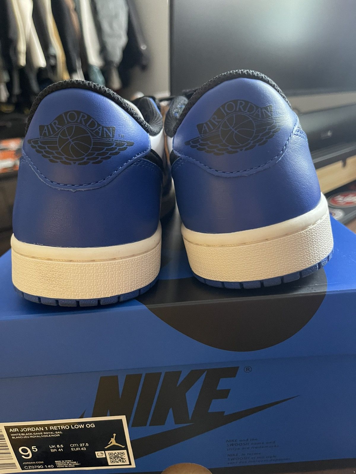 Jordan Brand Air jordan 1 low Game Royal Size US 9.5 / EU 42-43 - 4 Thumbnail