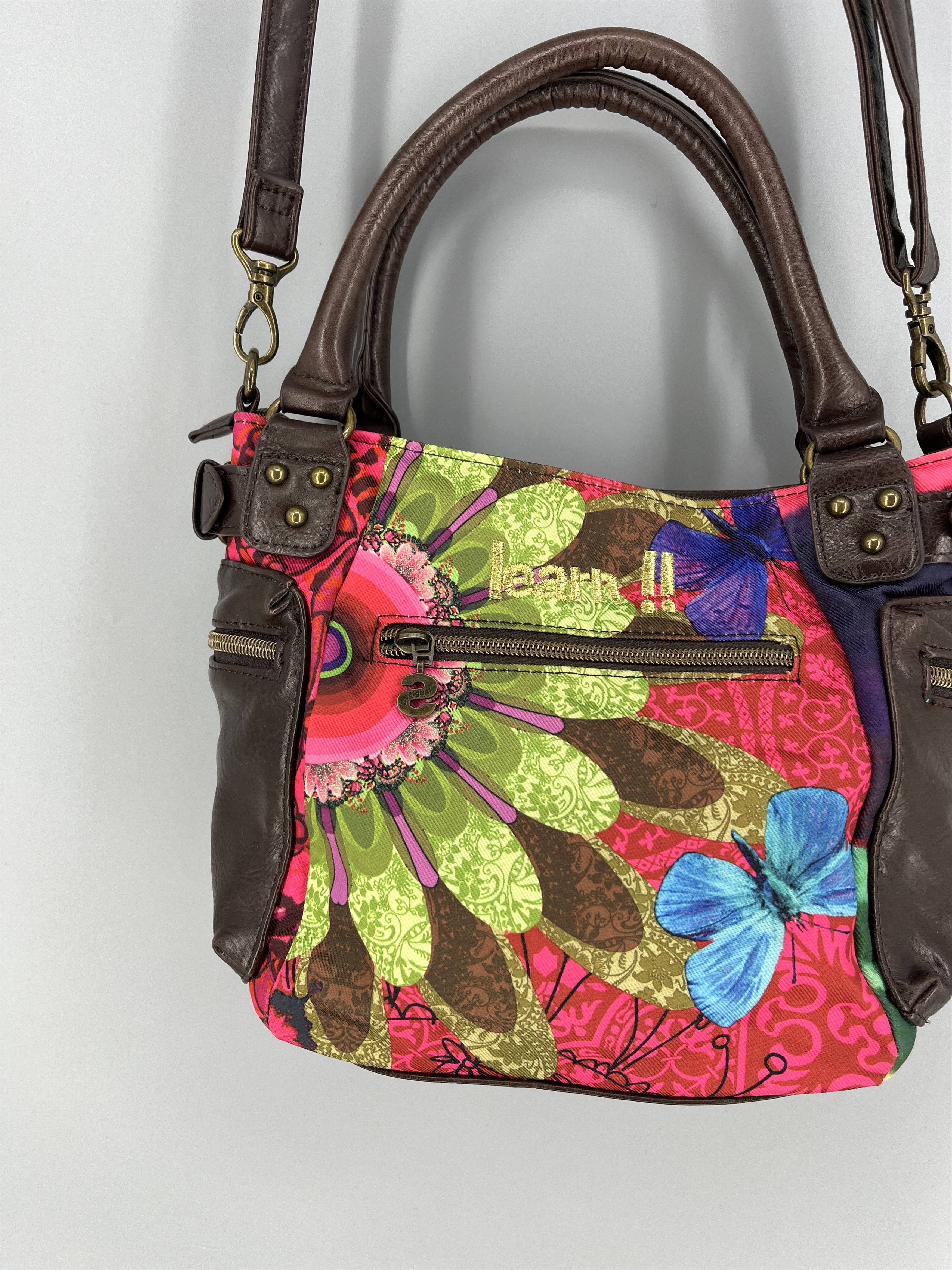 Desigual Desigual Handbag Satchel Rainbow Authentic hand Bag Size ONE SIZE - 13 Thumbnail