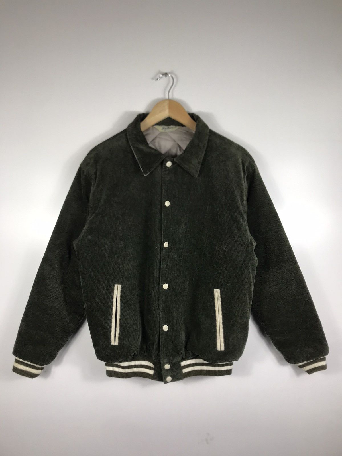 Vintage ⚡️Vintage Backers Corduroy Varsity Jacket Size US L / EU 52-54 / 3 - 2 Thumbnail