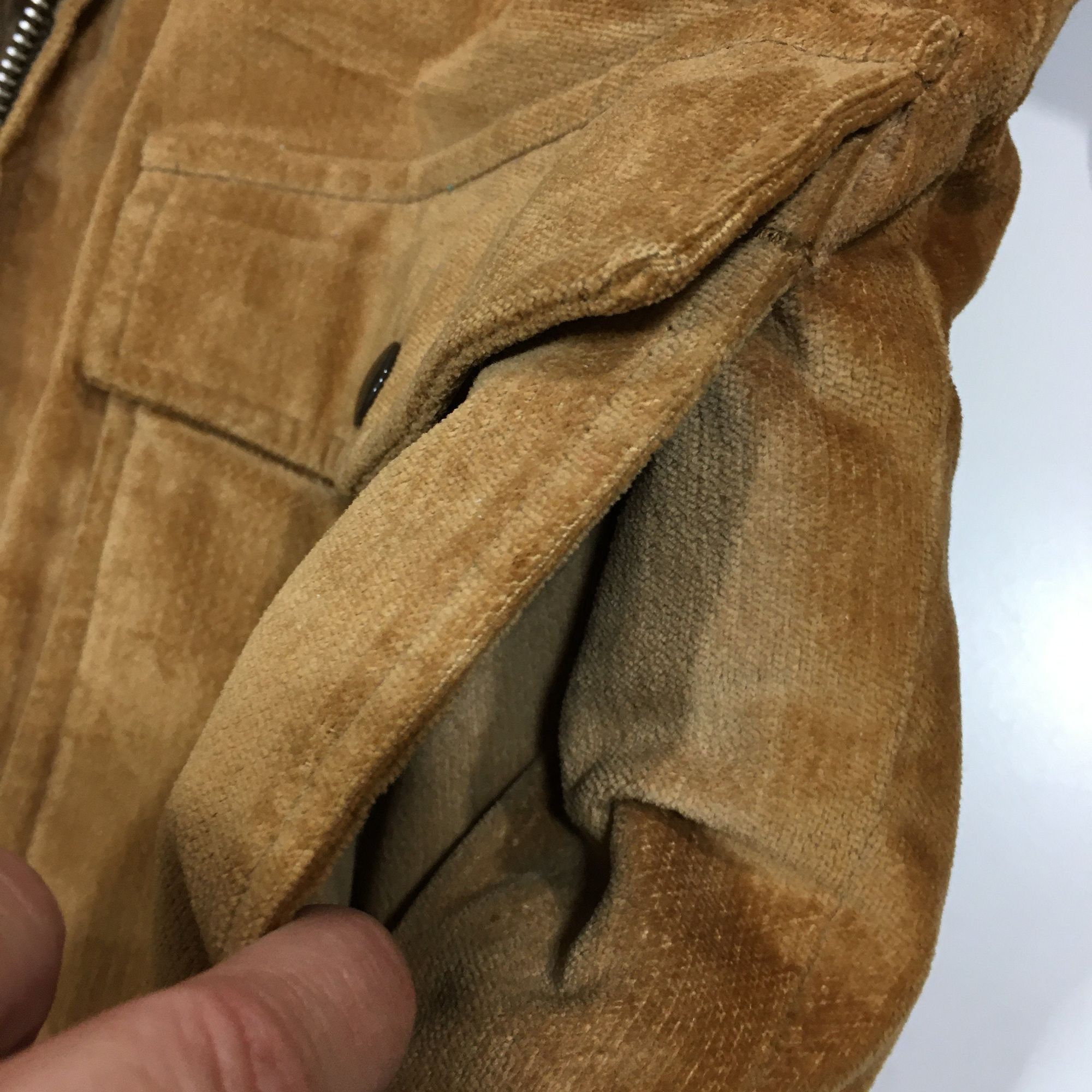 Other Vtg Cal Craft California Brown Velour VELVET Biker Jacket Size US S / EU 44-46 / 1 - 6 Thumbnail