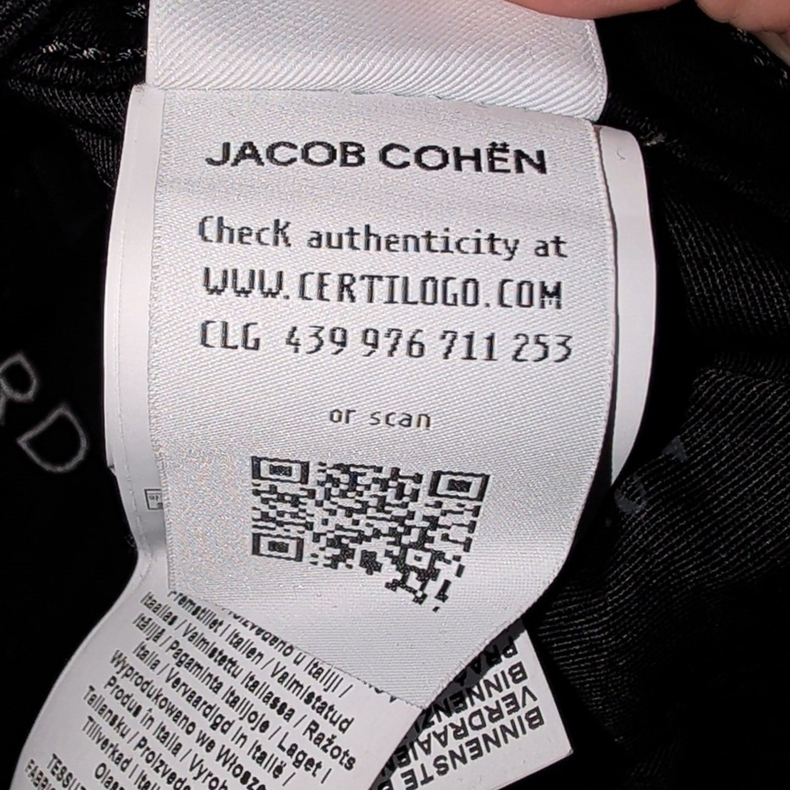 Jacob Cohen Jacob Cohen Midnight Black Slim Men Jeans Size 32 Size US 32 / EU 48 - 8 Thumbnail