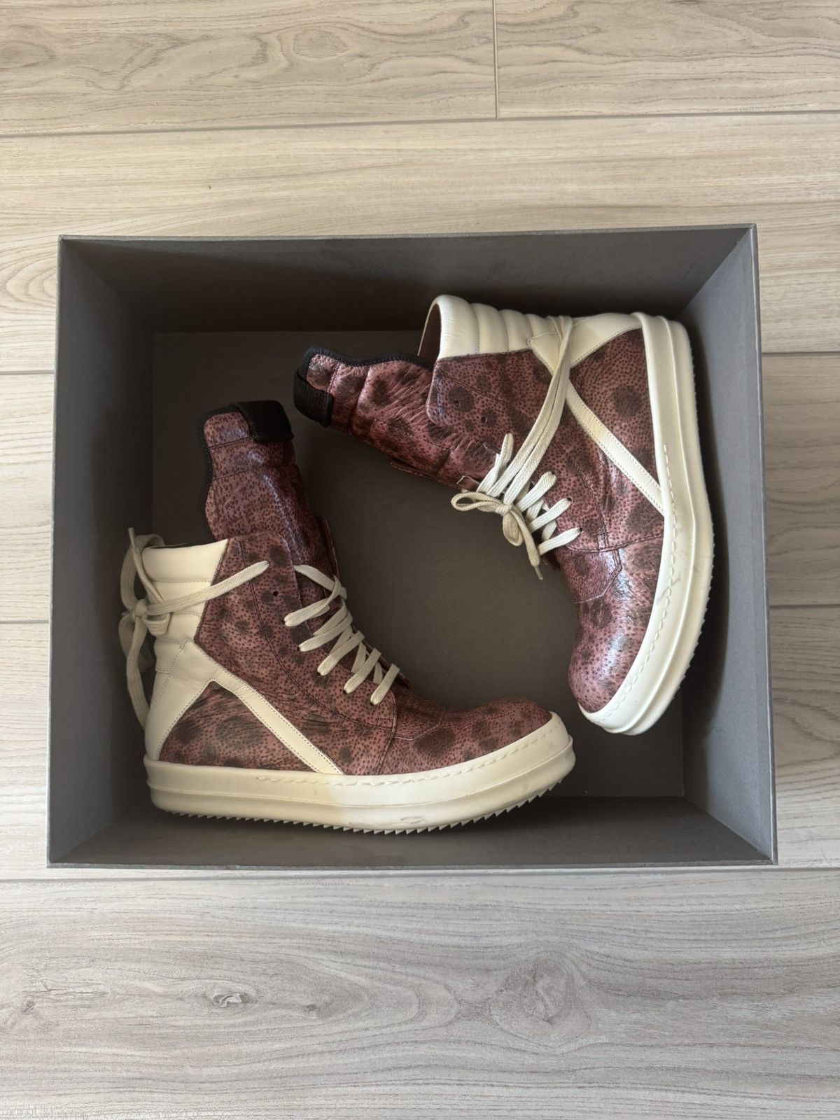 Rick Owens Rick Owens Geobasket Burnt Pink Size US 8 / IT 38 - 7 Thumbnail