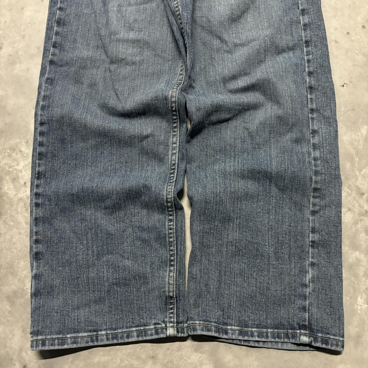 Japanese Brand × Vintage Crazy Vintage Y2K/2000s Baggy grunge Dark Wash Skater Denim Jeans! Size US 40 / EU 56 - 6 Thumbnail