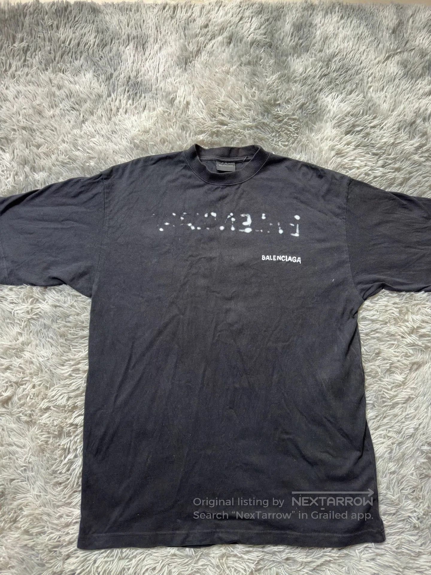 Balenciaga Balenciaga 23SS Graffiti Logo Distressed T. Size US XS / EU 42 / 0 - 1 Thumbnail