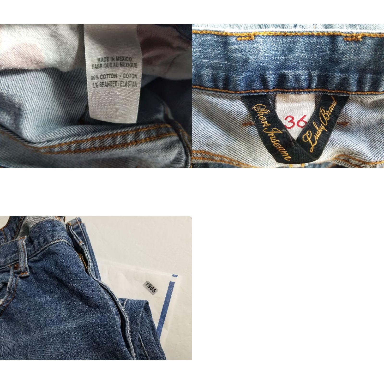 Lucky Brand VINTAGE Lucky Brand Jeans Distressed Blue Denim Inseam 29 Bootcut Mens 36 x 29 Regular Size Size US 36 / EU 52 - 8 Thumbnail