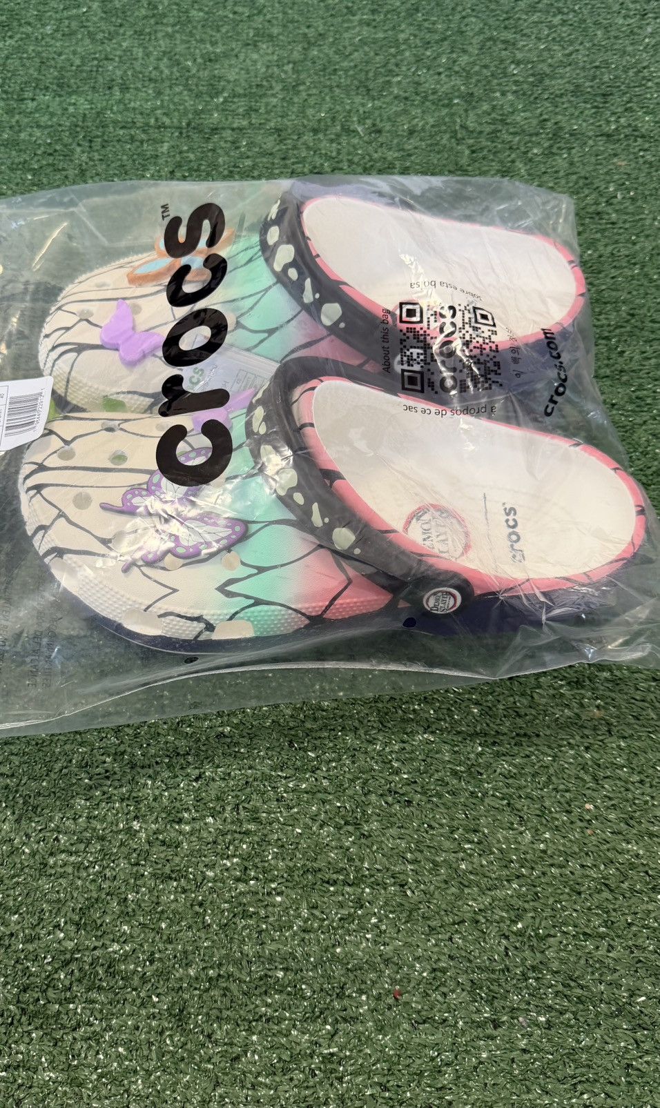Crocs Crocs x DEMON SLAYER Classic Clog SHINOBU - Size US M10/W12 Size US 12 / IT 42 - 6 Thumbnail