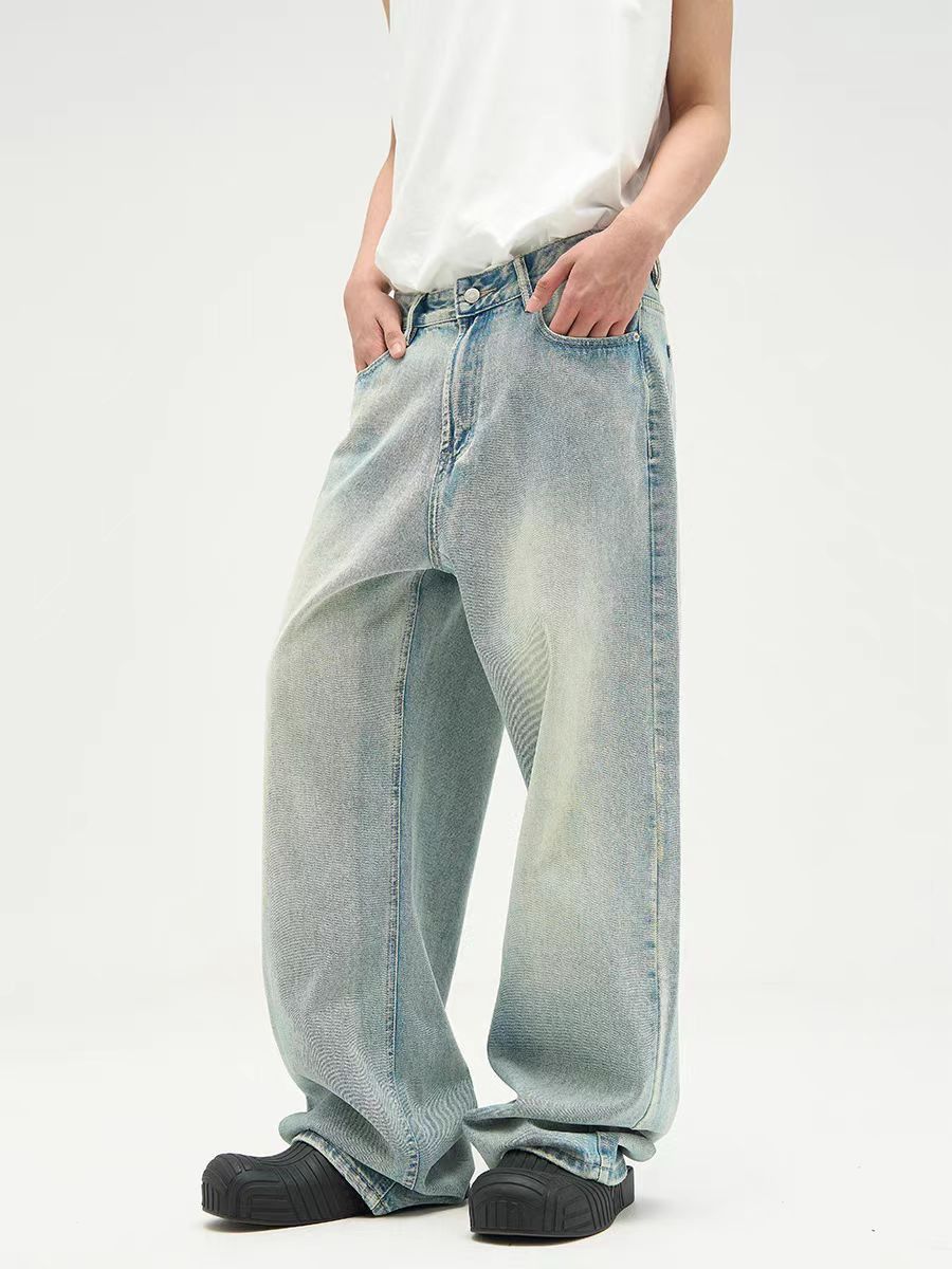 Japanese Brand × Jean Street Vintage Wide Leg Loose Jeans Size US 30 / EU 46 - 1 Thumbnail