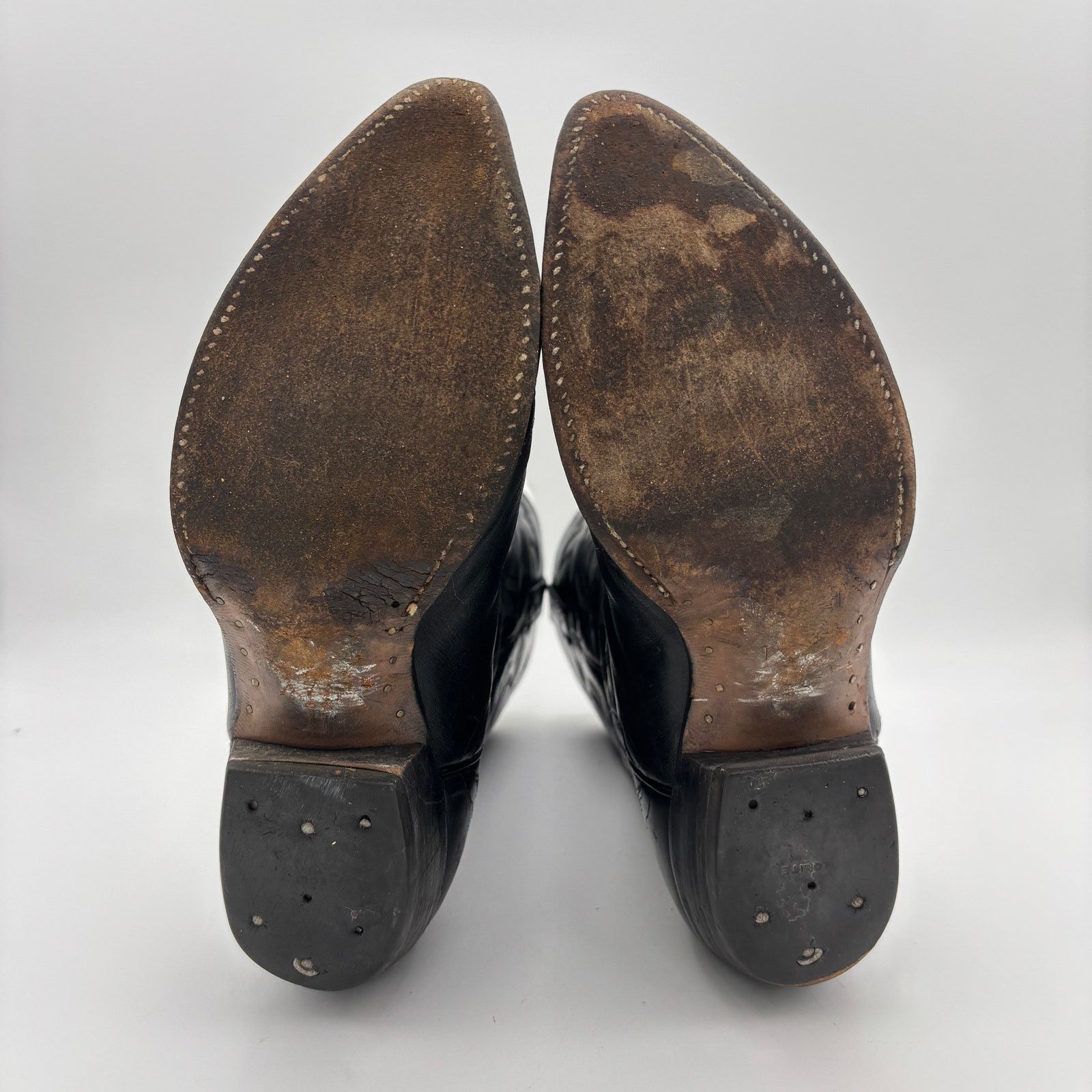 Other El Dorado Handmade 9300 Leather Cowboy Boots Mens 9D Western Size US 9 / EU 42 - 7 Thumbnail