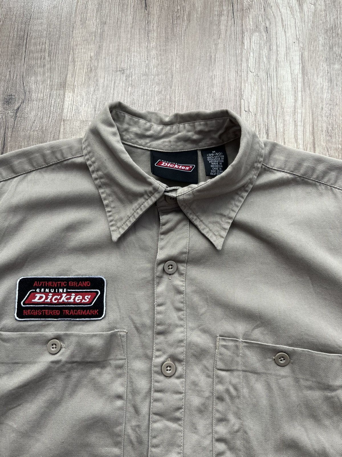 Dickies × Vintage Dickies Short Sleeve Shirt Beige Cotton Size M Size US M / EU 48-50 / 2 - 5 Thumbnail