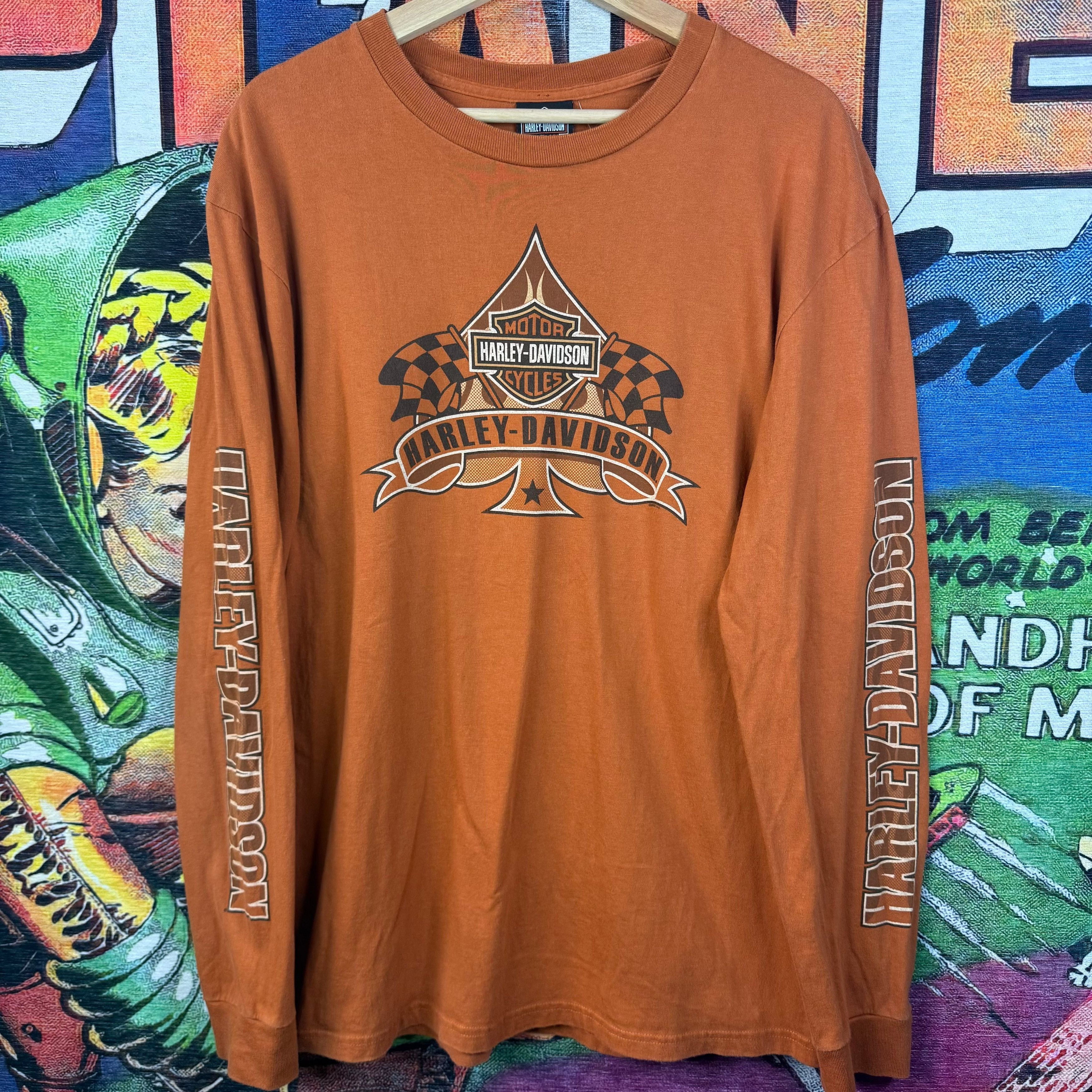 Harley Davidson Y2K Harley-Davidson Baldwin Park, California Longsleeve Tee Size US L / EU 52-54 / 3 - 1 Thumbnail