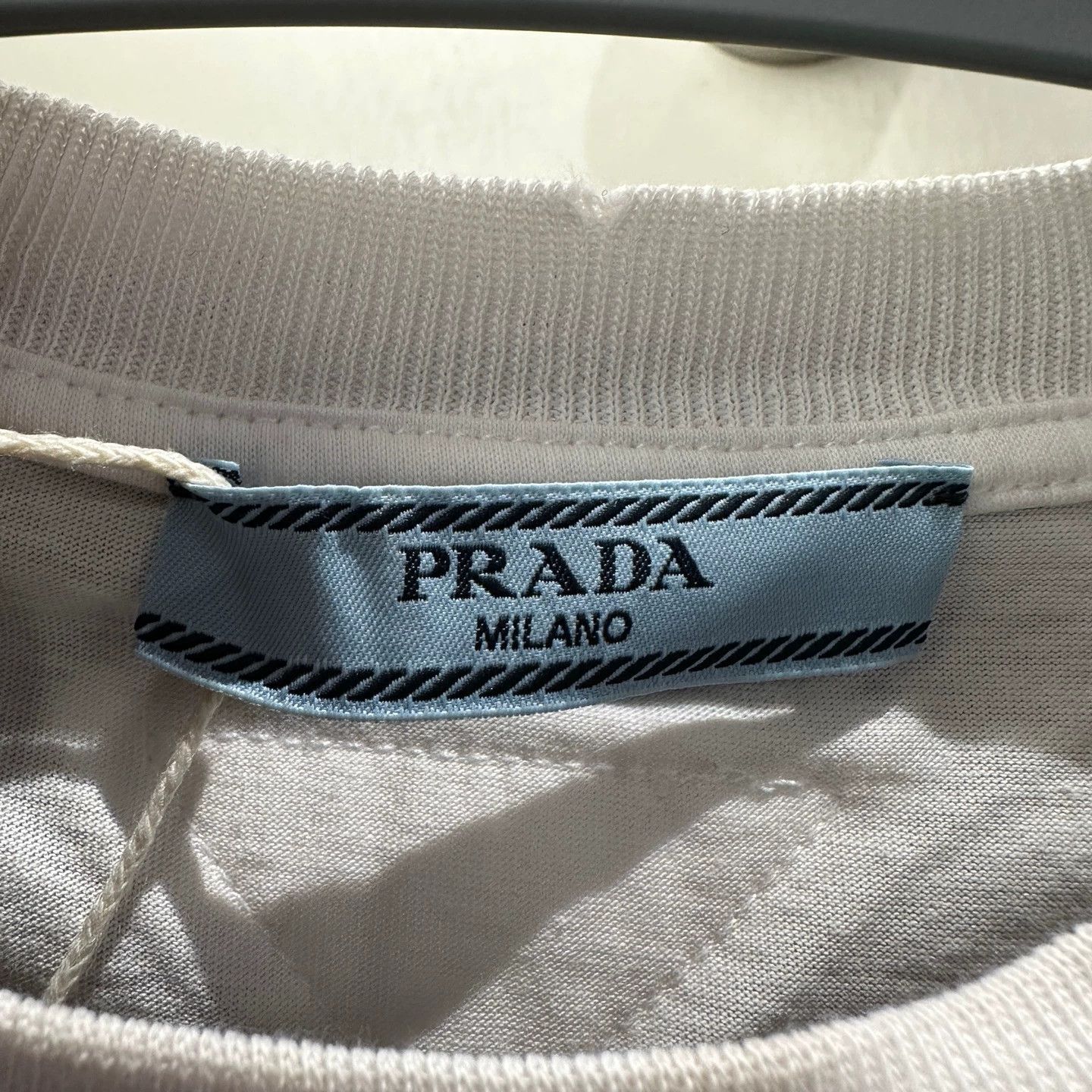 Prada Prada 25SS Two-Tone Triangle Logo Short Sleeve Tee L Size L / US 10 / IT 46 - 3 Thumbnail