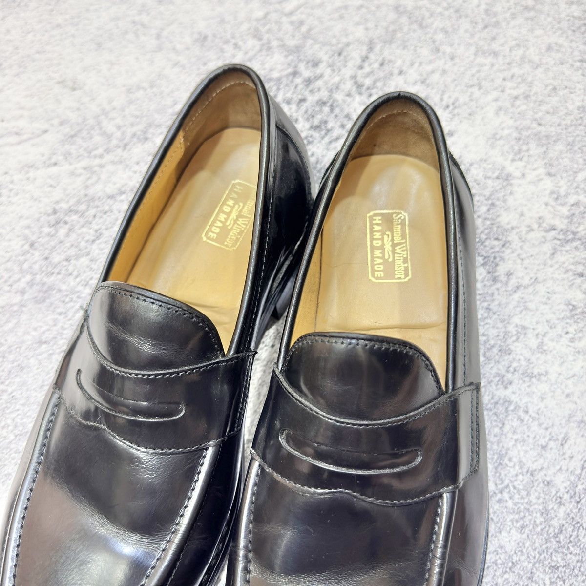 Designer × Handmade Samuel Windsor Penny Loafers US9 UK8 EU42 Size US 9 / EU 42 - 15 Thumbnail