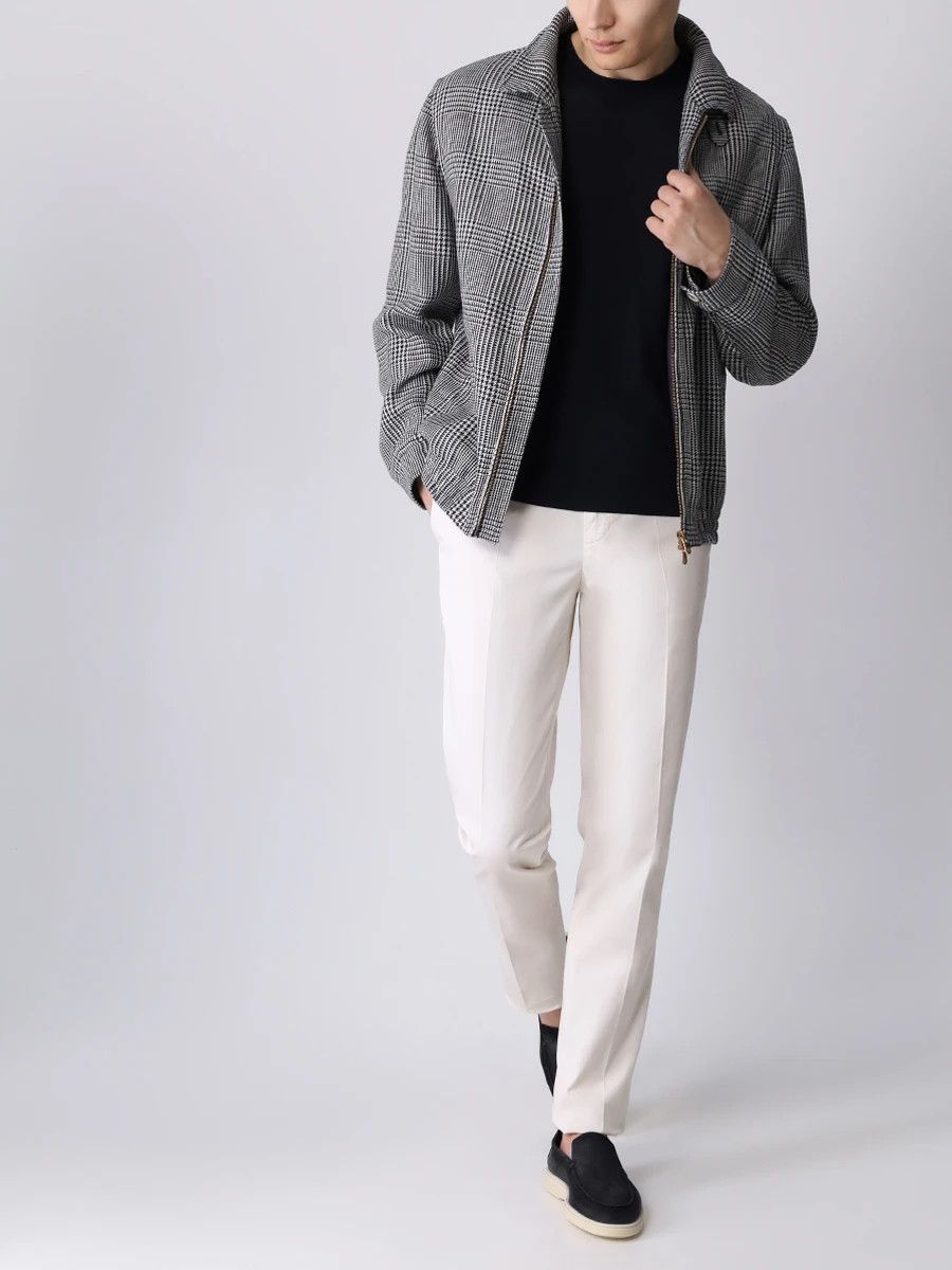 Brunello Cucinelli o1w1db10725 Cotton Jacket With Pattern in Grey Size US S / EU 44-46 / 1 - 2 Thumbnail