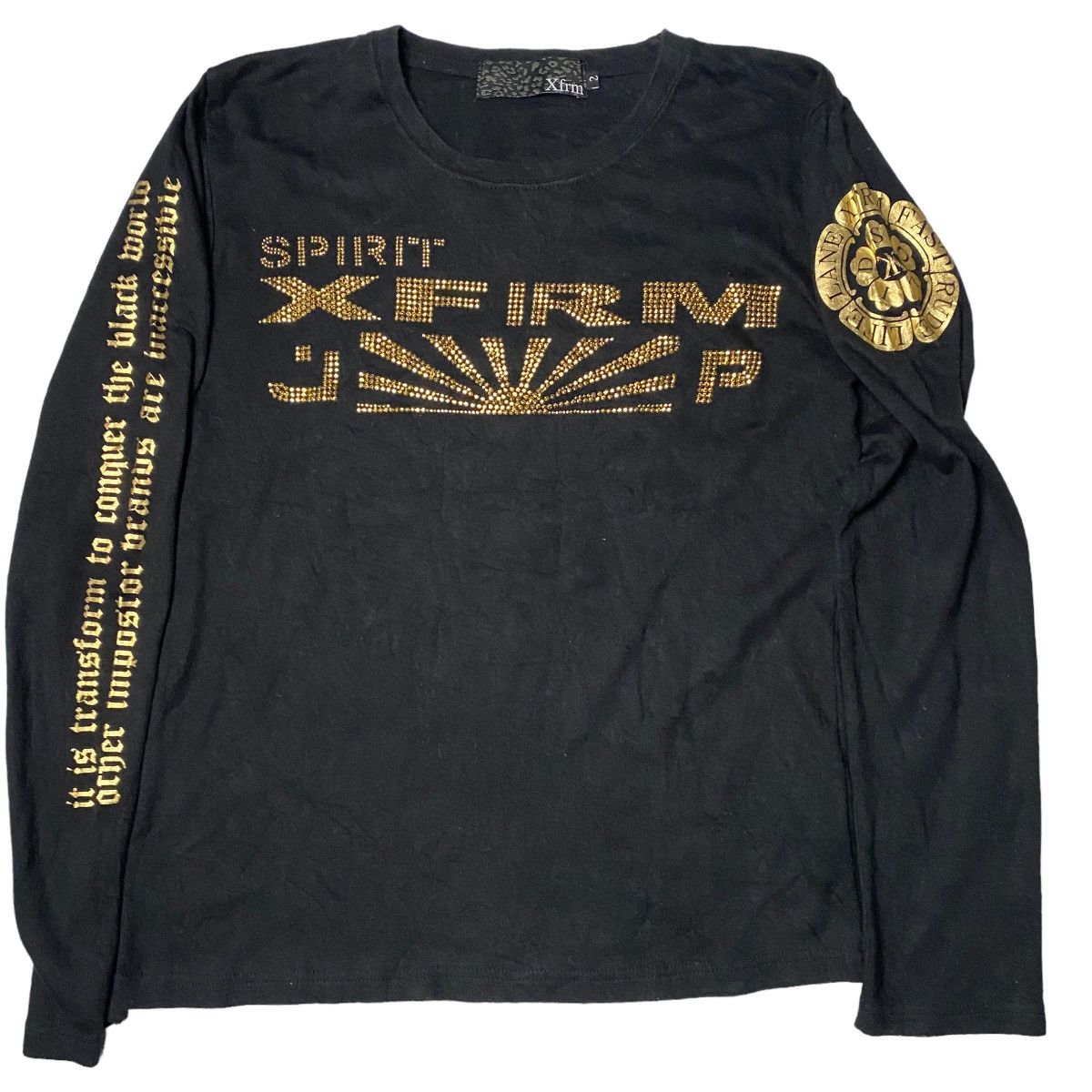 Hysteric Glamour × If Six Was Nine × Japanese Brand 2000's Xfrm Devil Nippon Poem Longsleeve Size US S / EU 44-46 / 1 - 2 Thumbnail
