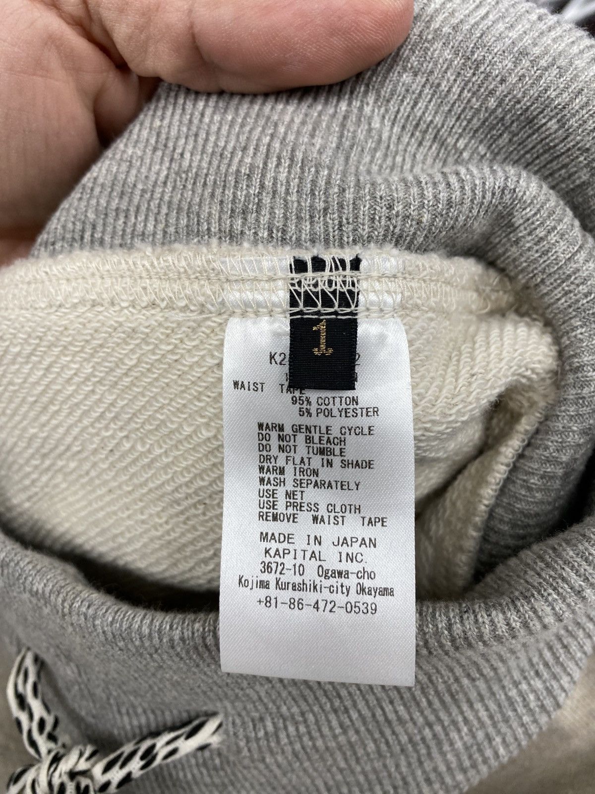 Kapital Kapital fleece patchwork sweatpants grey small authentic Size US 32 / EU 48 - 10 Thumbnail