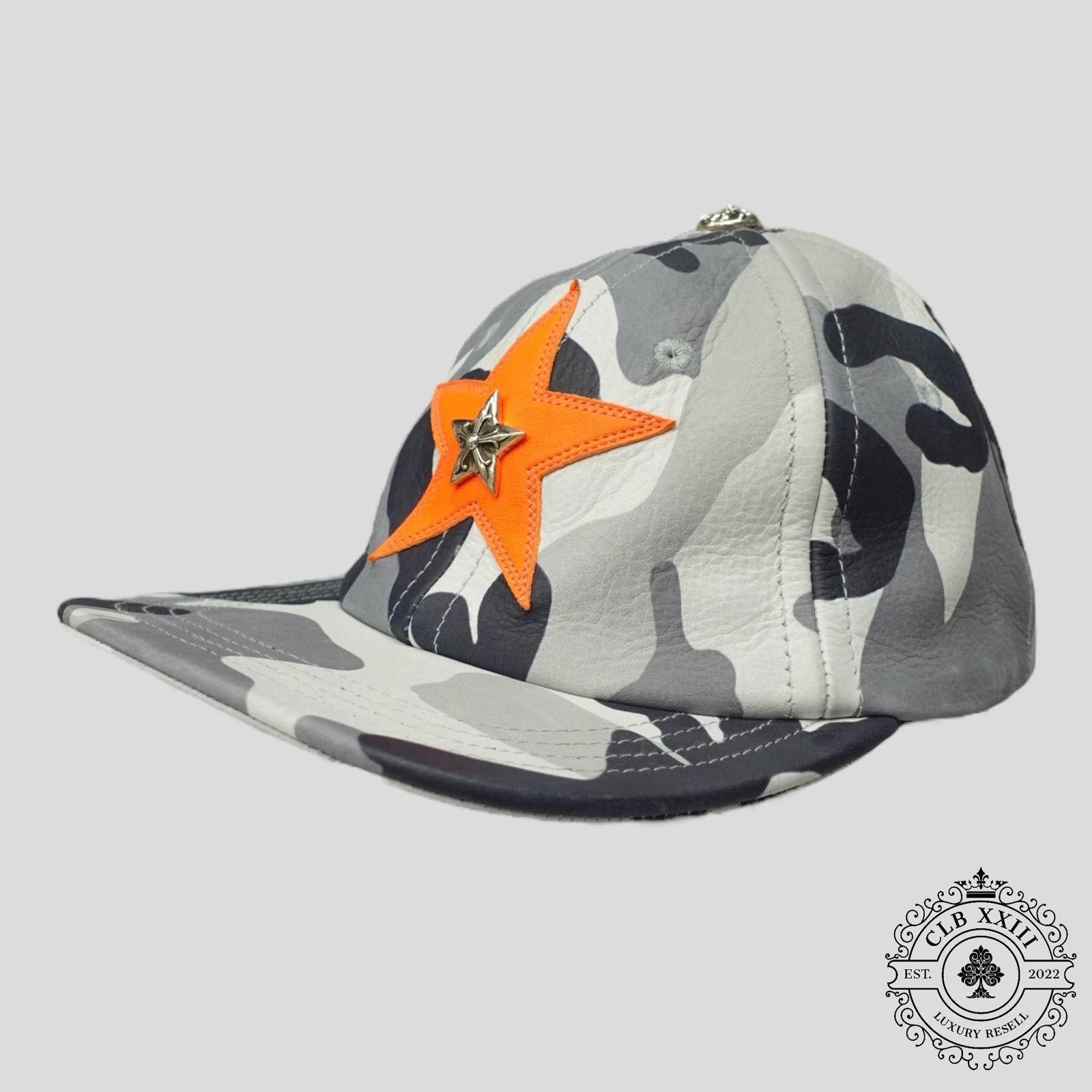 Chrome Hearts Chrome Hearts Leather Star Patch 6 Panel Hat in Winter Camo Size ONE SIZE - 1 Thumbnail