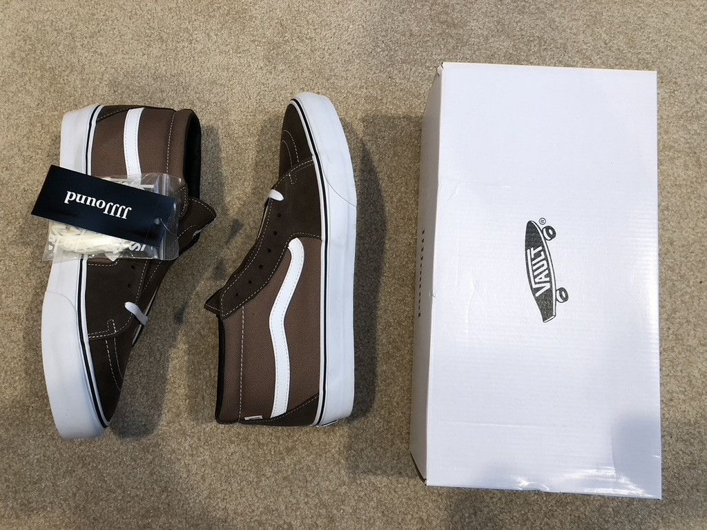 JJJJound × Vans 2021 JJJJound x Vans Vault Sk8-Mid VLT LX 'Brown' DEADSTOCK Size US 13 / EU 46 - 1 Thumbnail