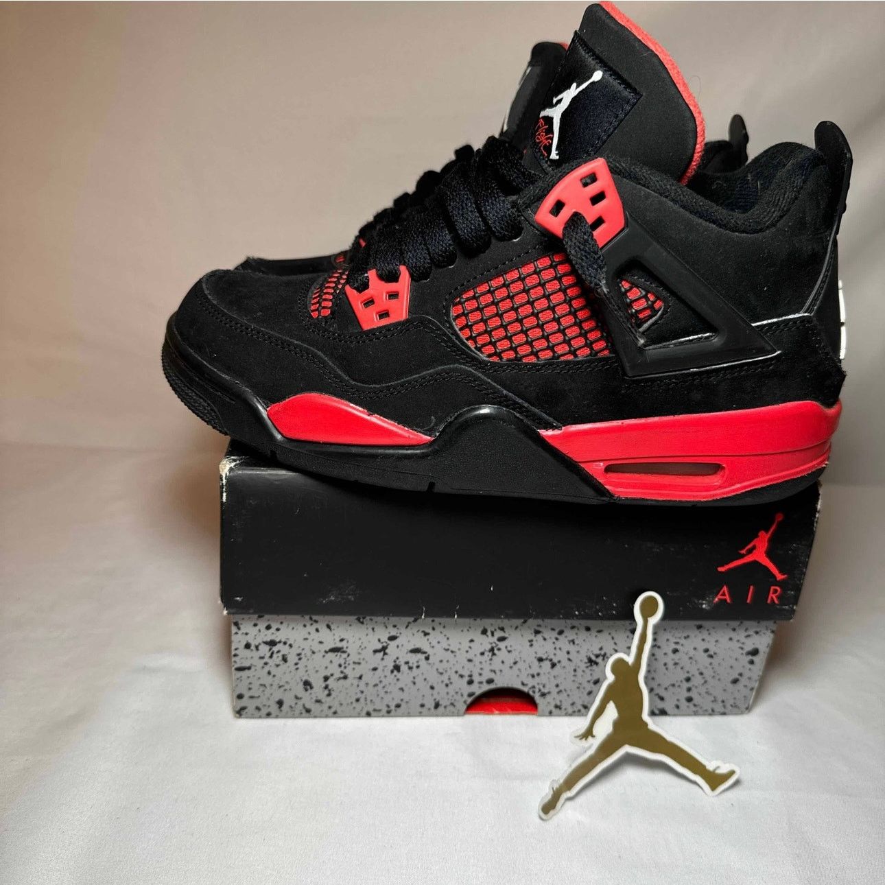 Jordan Brand × Nike Size 6 - Nike Air Jordan 4 Retro GS Red Thunder Men's Shoes Size US 6 / EU 39 - 8 Thumbnail