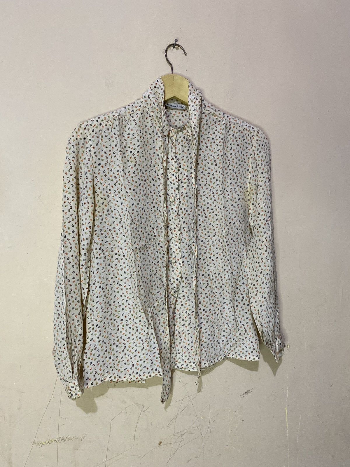 Dior Vintage Christian Dior Silk Blouse Size S / US 4 / IT 40 - 3 Thumbnail