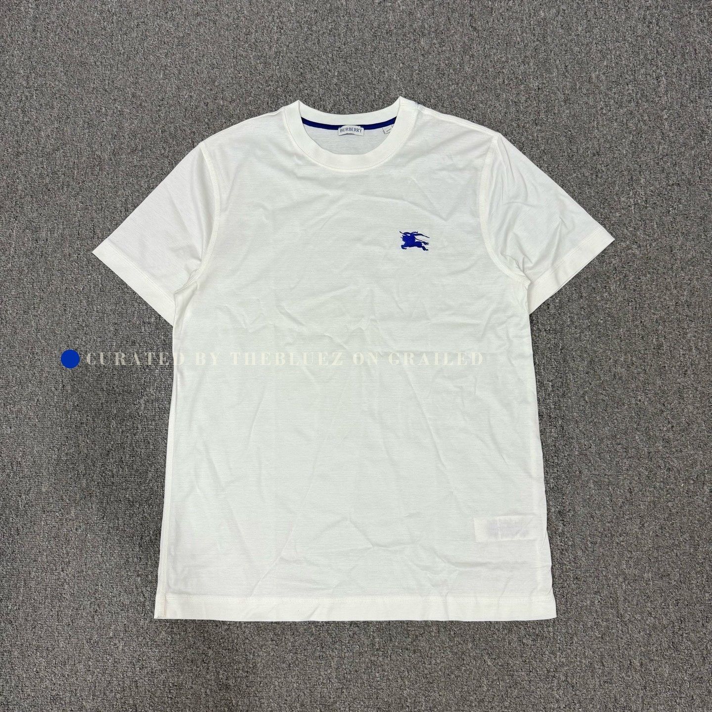 Burberry Burberry White Knight Logo Short Sleeve Size US L / EU 52-54 / 3 - 1 Thumbnail