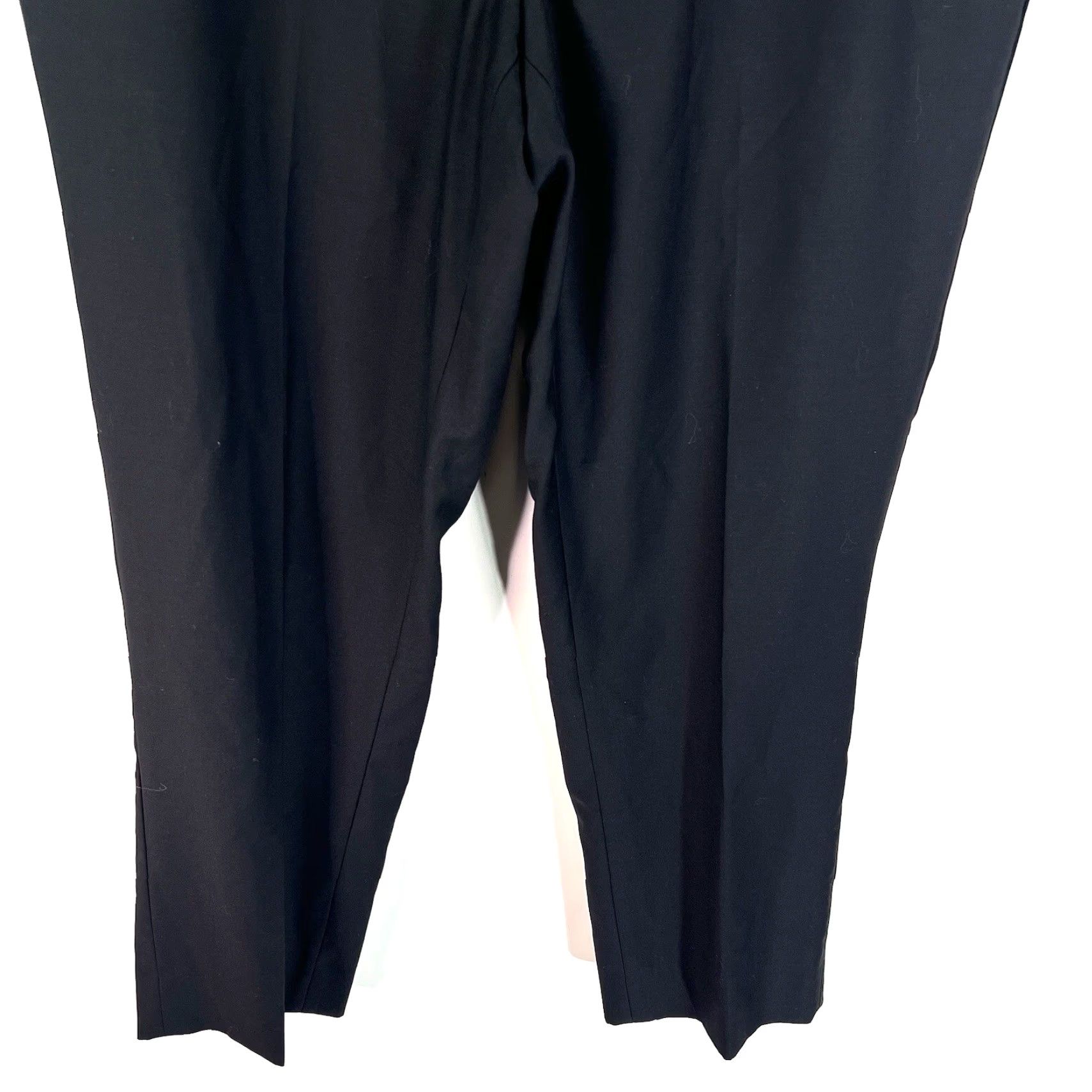 Vintage Ranieri Novello Black Italian Wool Pants Men's 34 Flat Front Lined 31 Inseam Slim Straight Dress Pants Size US 34 / EU 50 - 3 Thumbnail