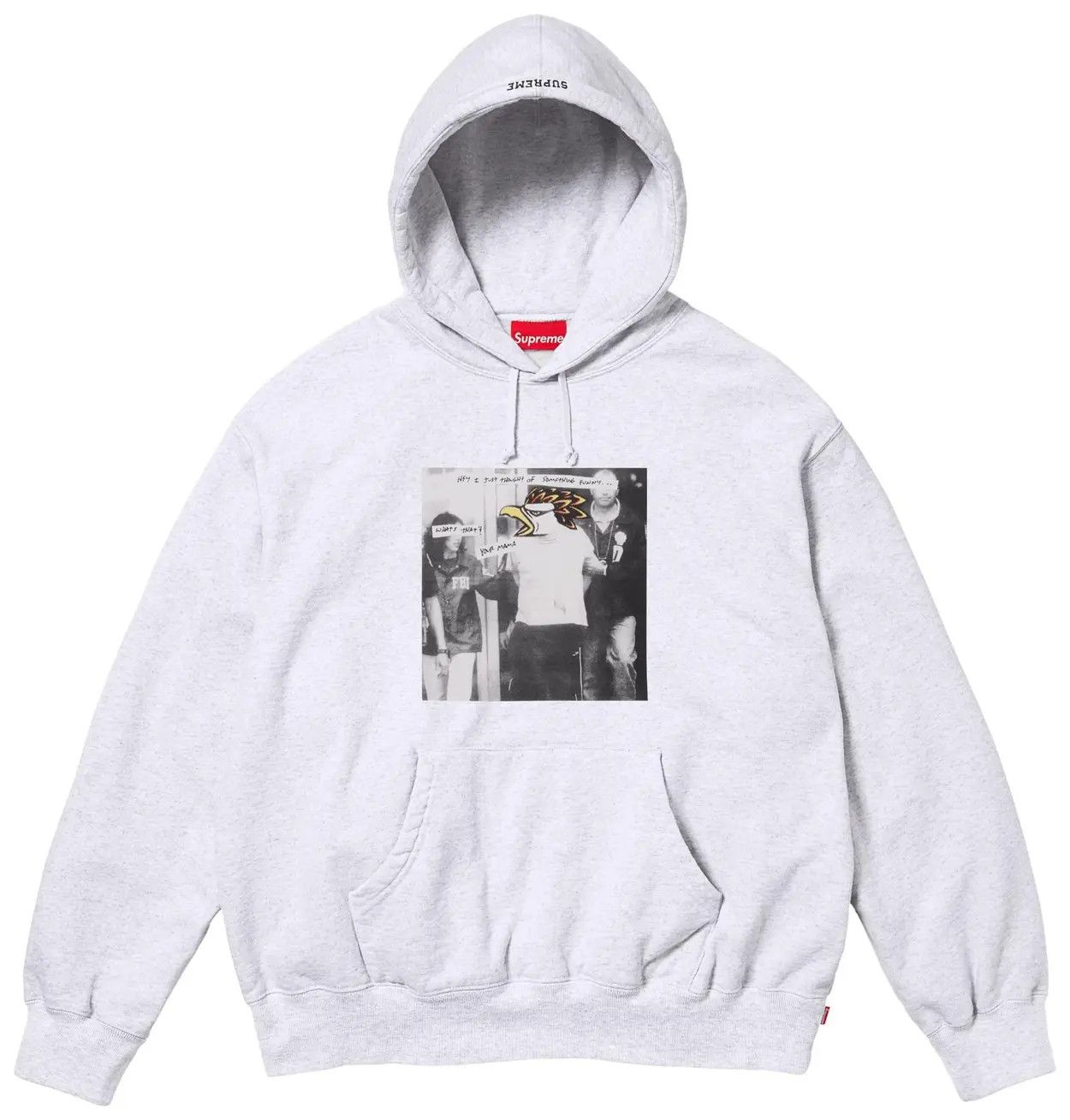 Supreme Supreme Futura Hooded Sweatshirt Heather Grey (Size XL 