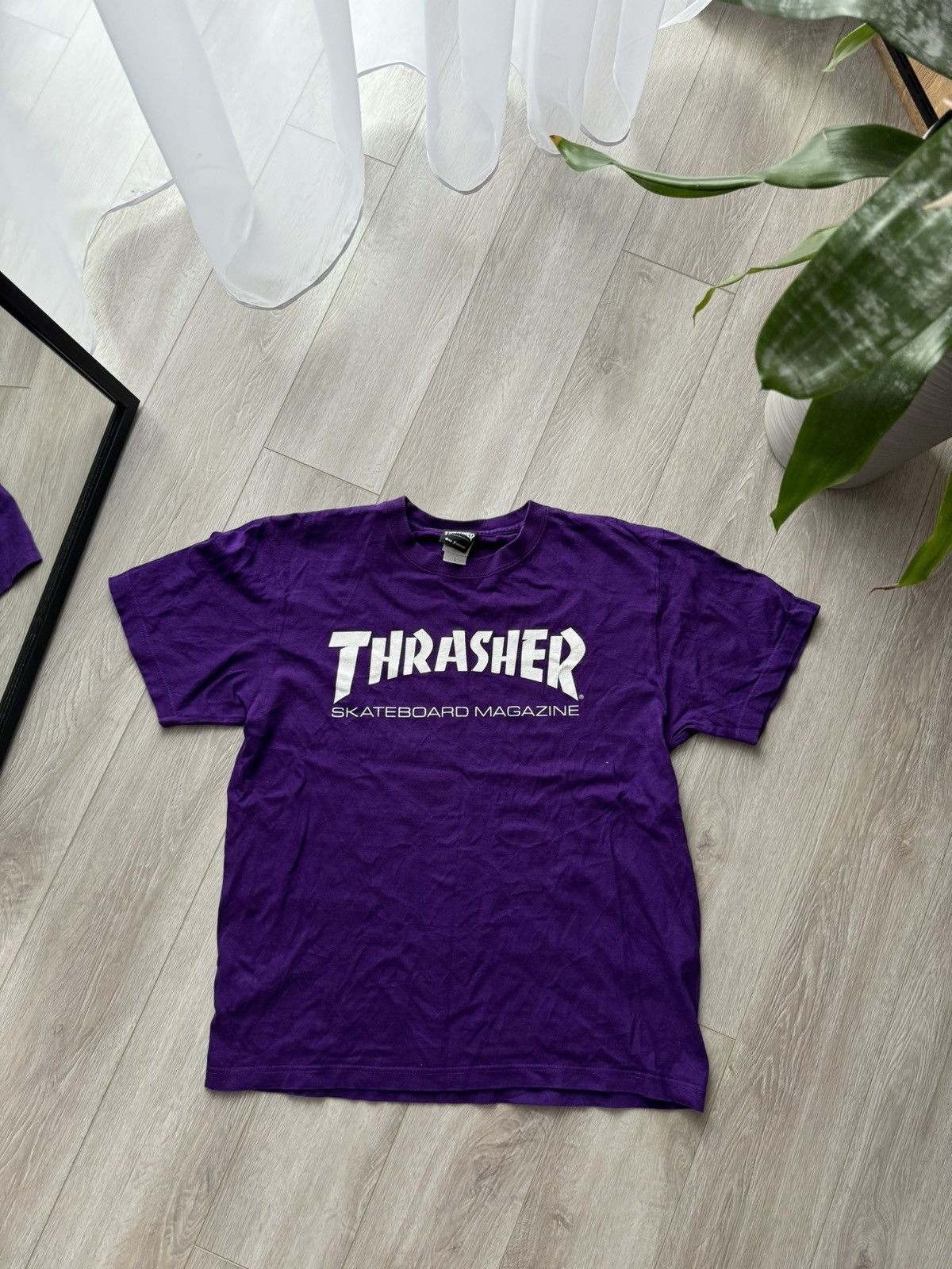 Thrasher × Vintage 🇯🇵 Thrasher Asakusabashi Street Purple T-Shirt Size US L / EU 52-54 / 3 - 1 Thumbnail