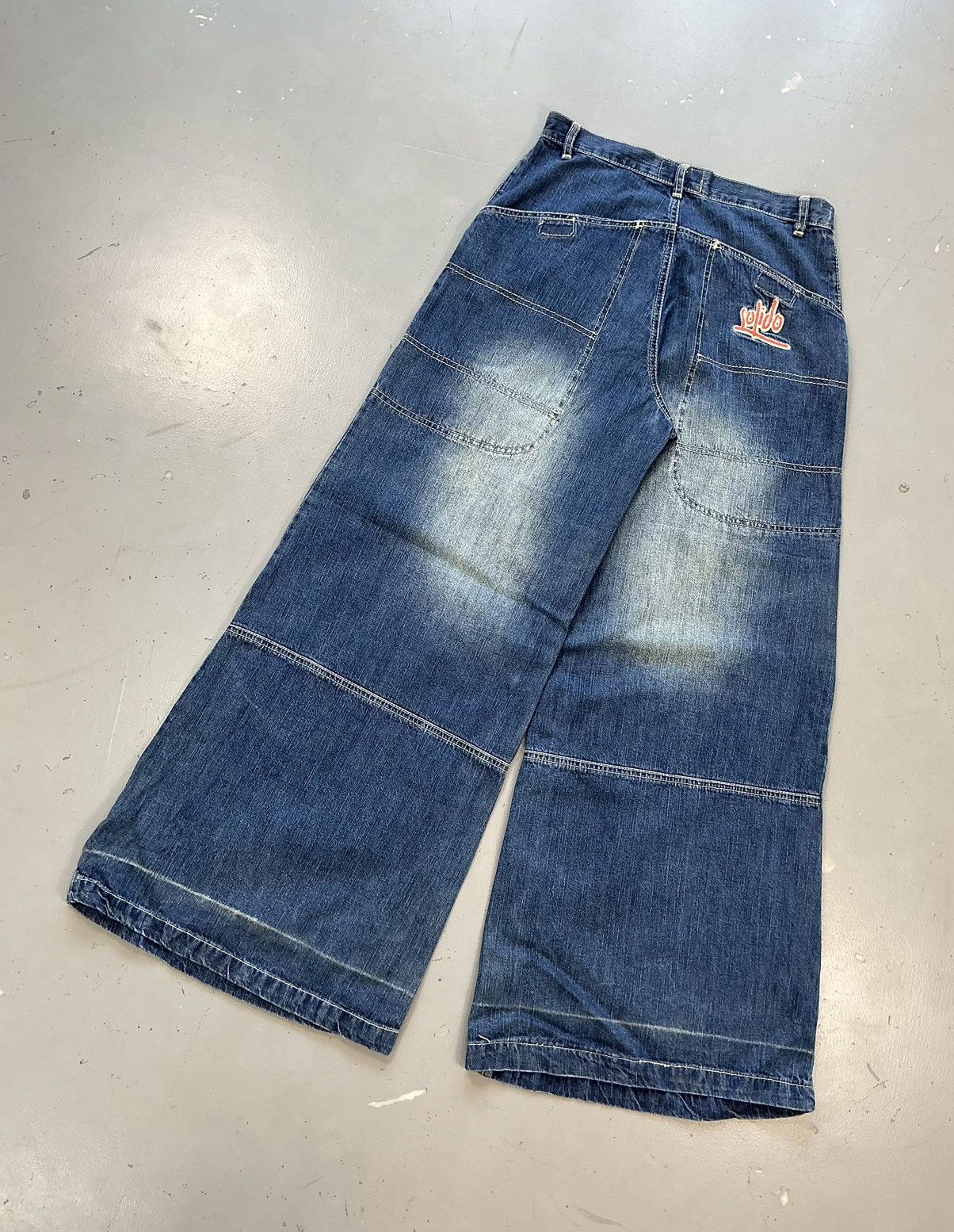 JNCO × Southpole × Vintage Vintage solido baggy fit SpellOut big pocket denim Size US 31 - 5 Thumbnail