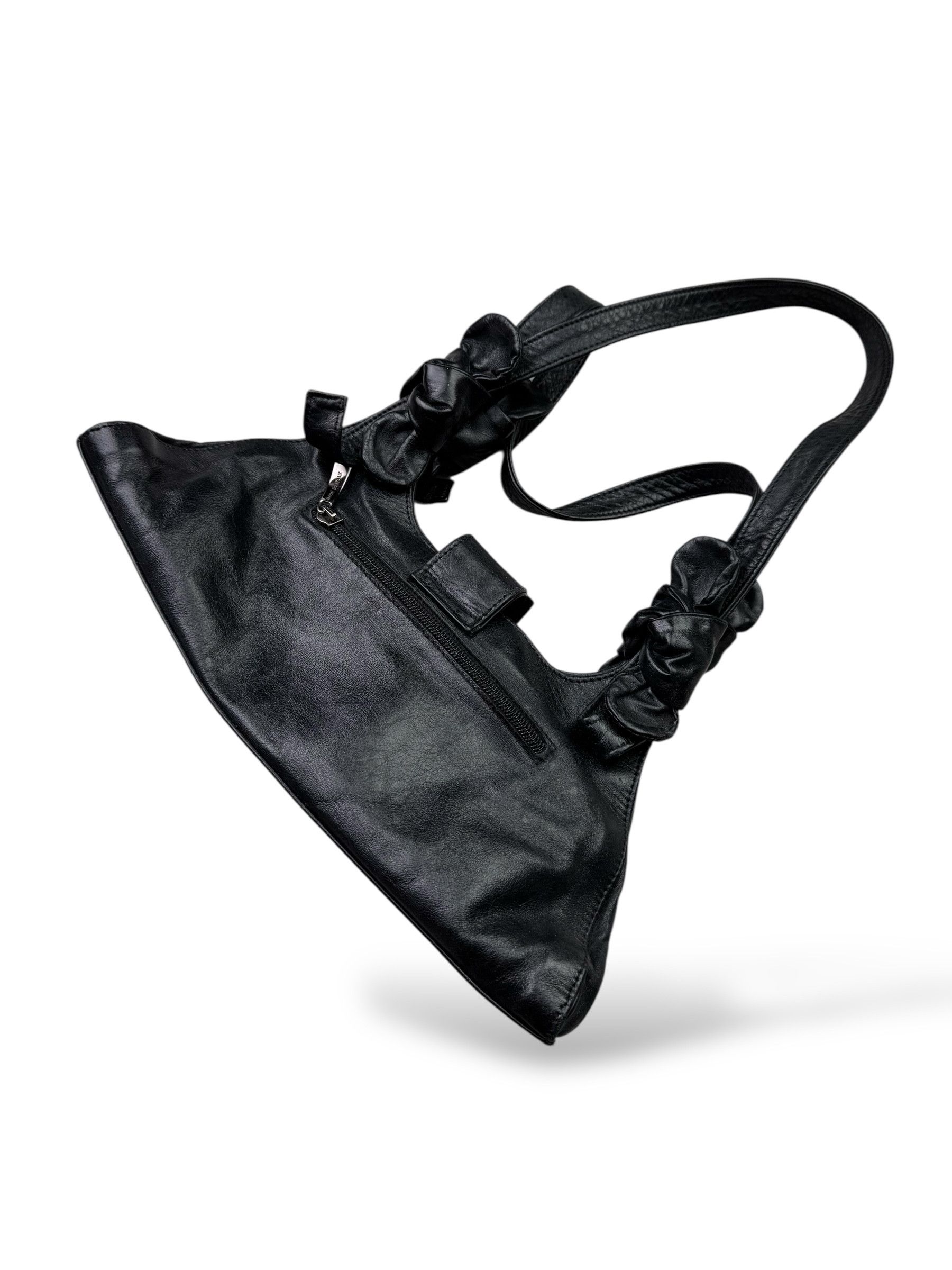 Japanese Brand Vintage Handle Leather Bag W415(V9) Size ONE SIZE - 3 Thumbnail