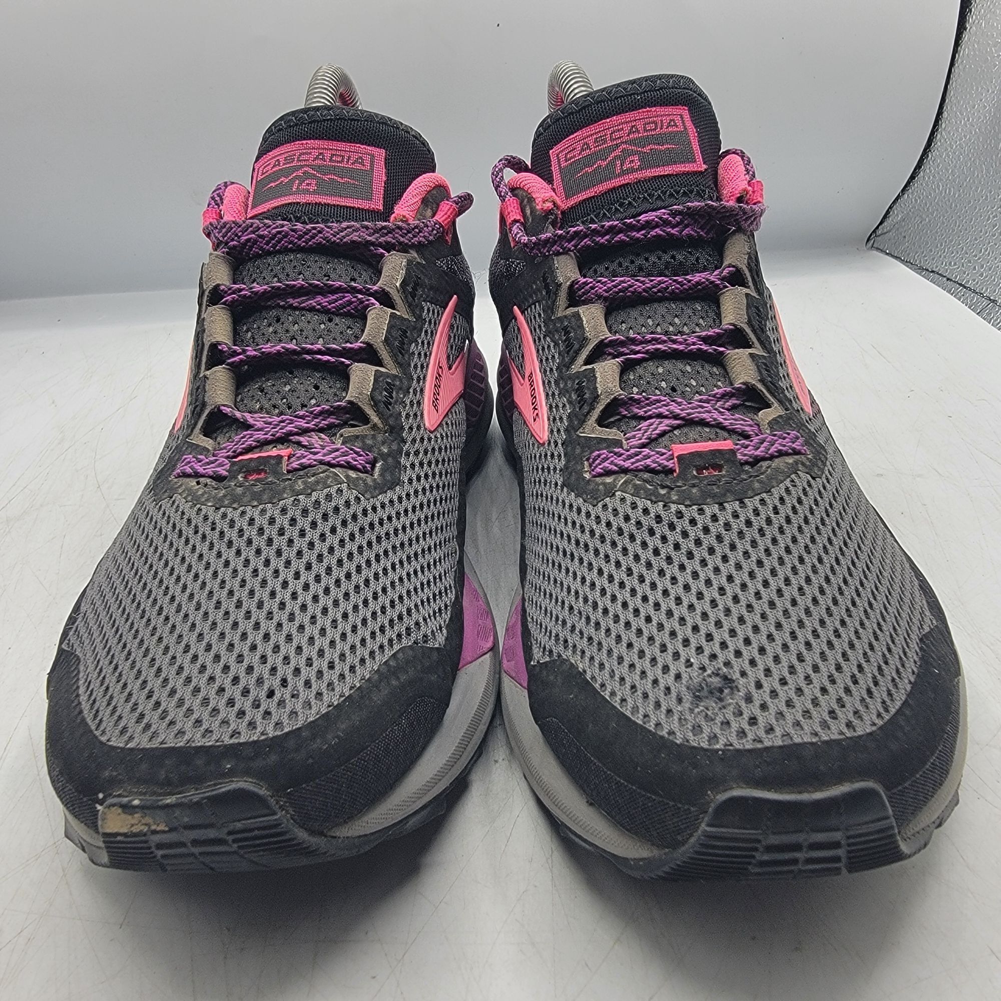 Brooks Brooks Cascadia 14 Womens 8 Black Pink Athletic Shoes Hiking Size US 8 / IT 38 - 2 Thumbnail