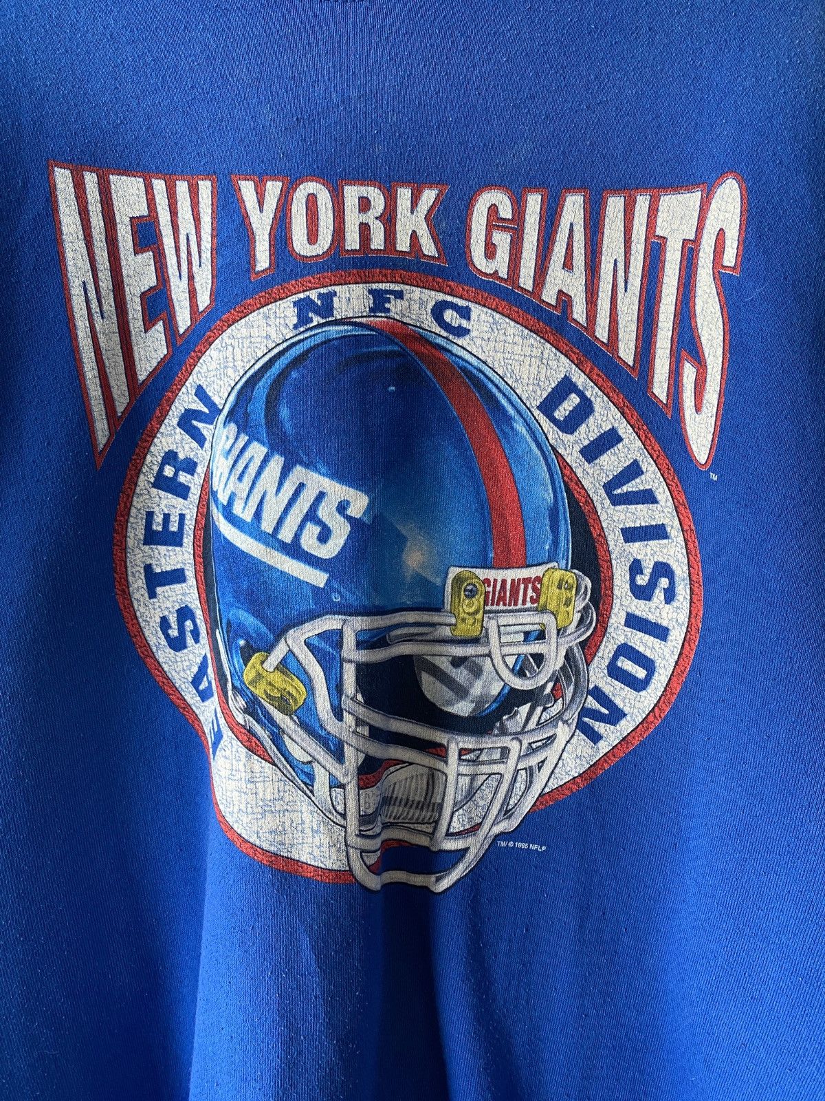 NFL × Vintage Vintage 90’s New York Giants Distressed Sweatshirt Size US XL / EU 56 / 4 - 5 Thumbnail