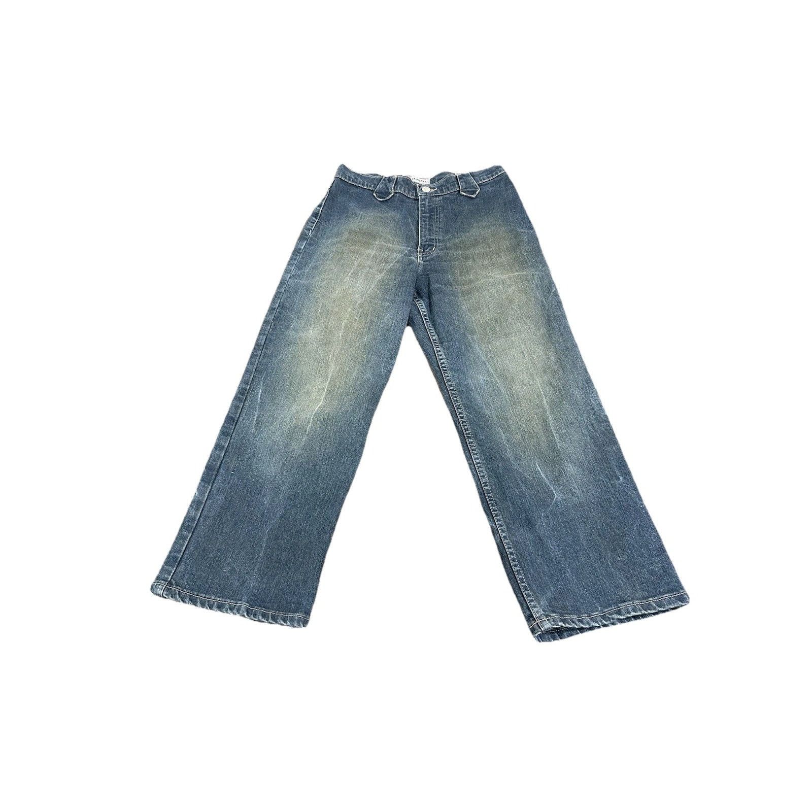 Indigo Vintage Klaxon Denim Jeans Faded Blue Indigo Size 28" / US 6 / IT 42 - 1 Thumbnail